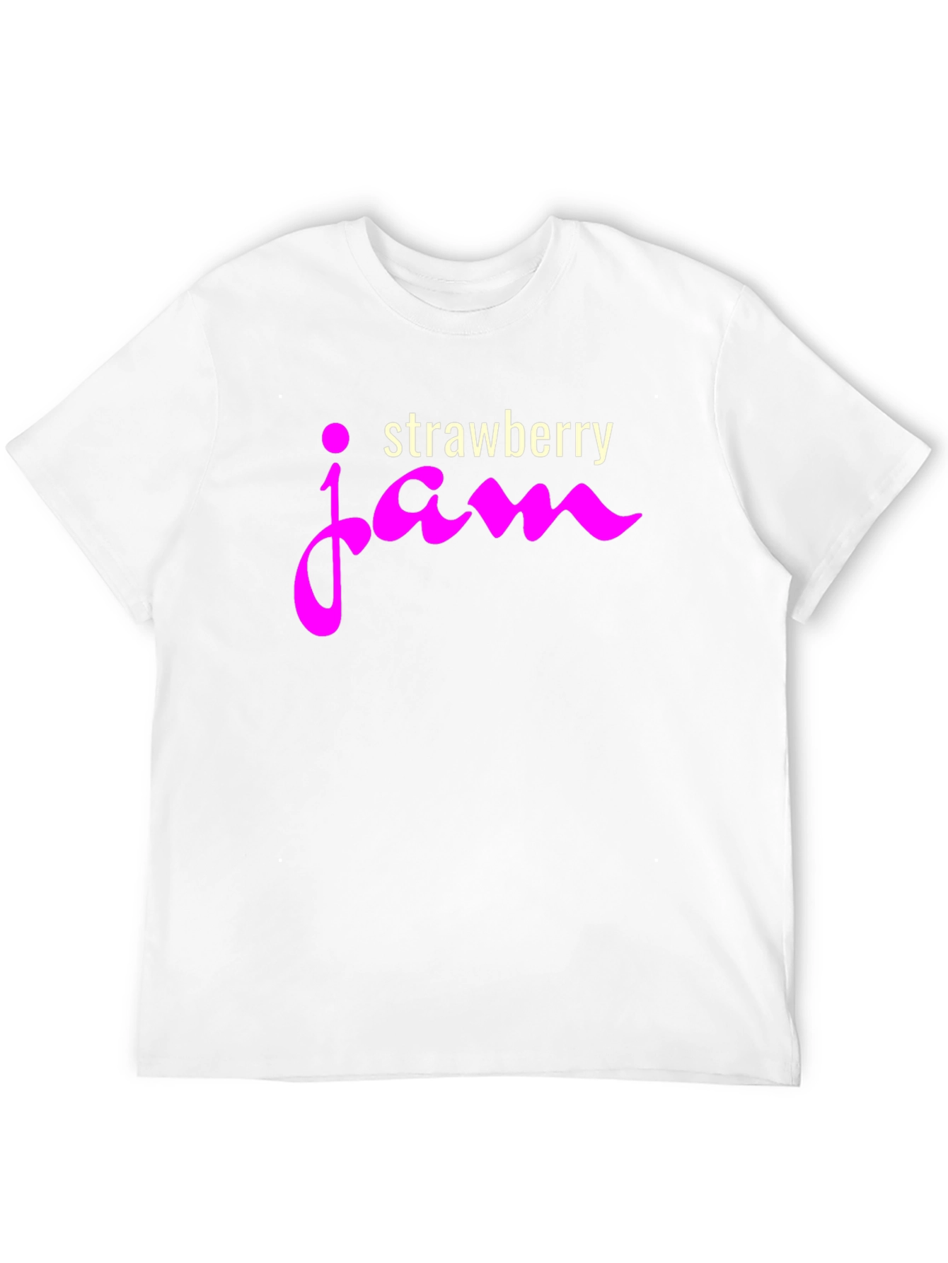 Strawberry Jam Graphic Tee - Casual Black T-Shirt