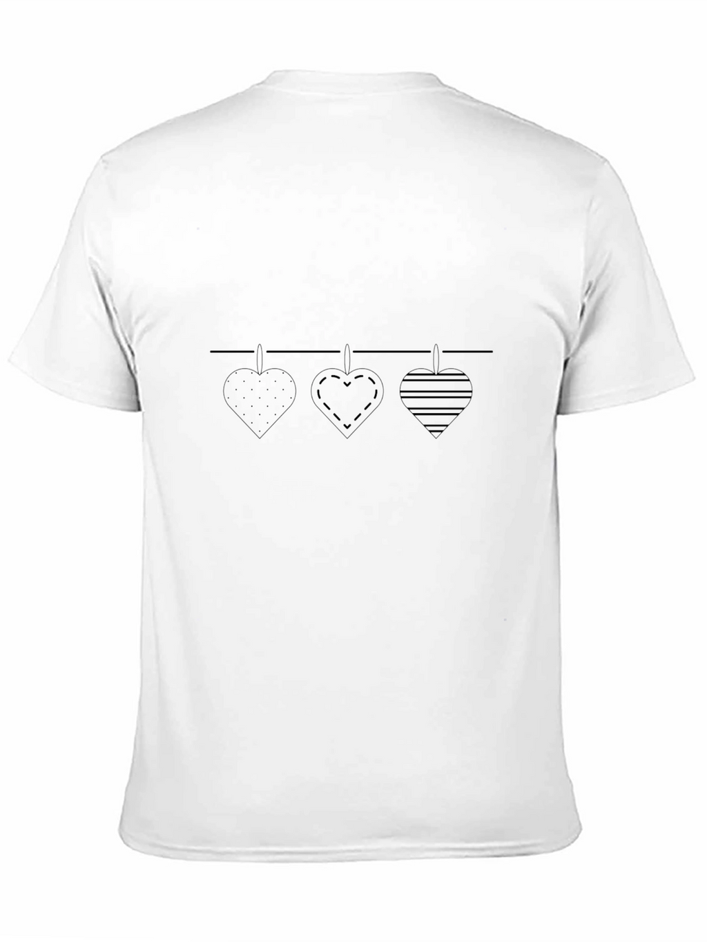 Heart Garland Graphic Tee - Stylish & Unique