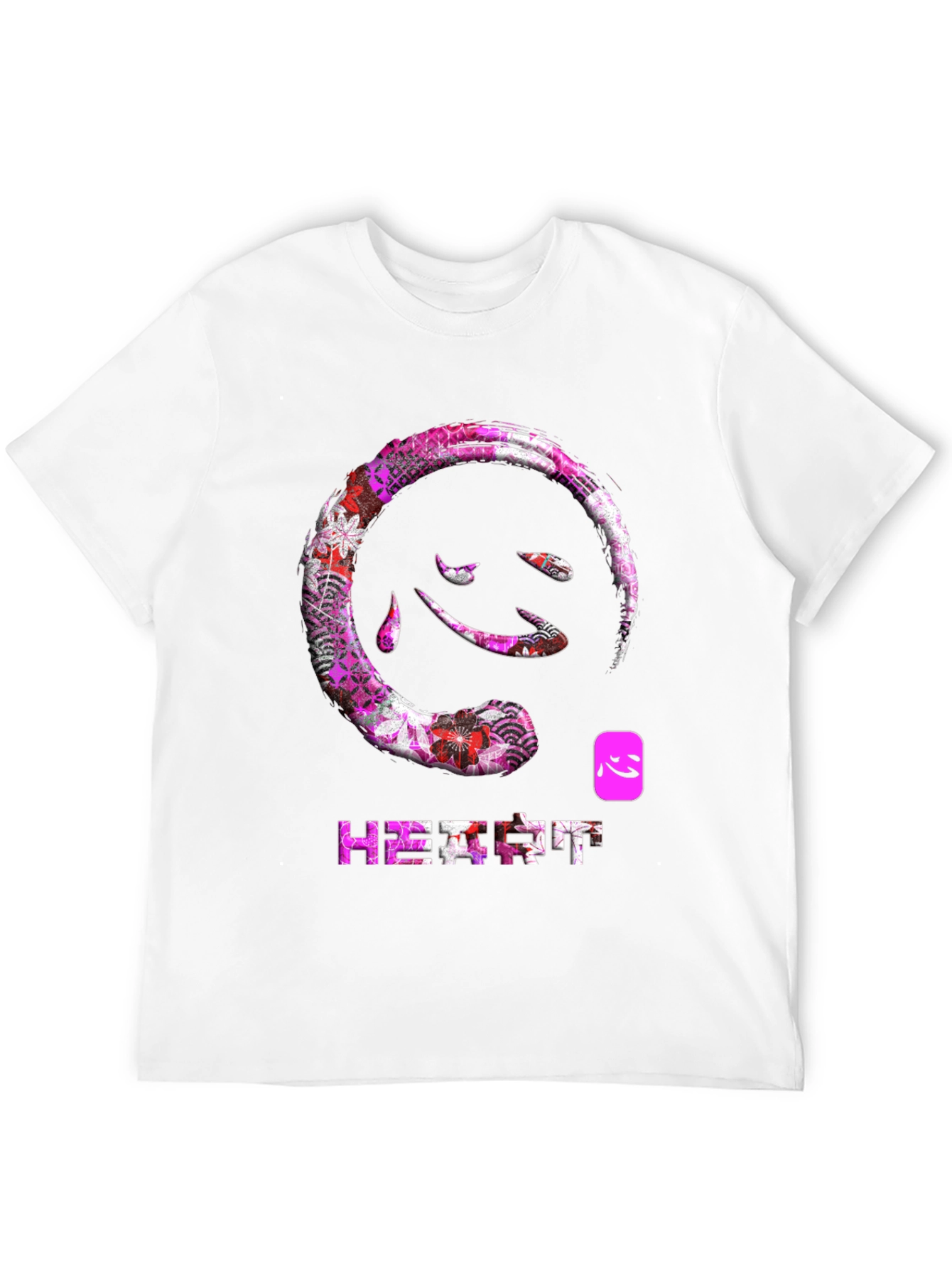 Heart Kanji T-Shirt - Floral Japanese Design