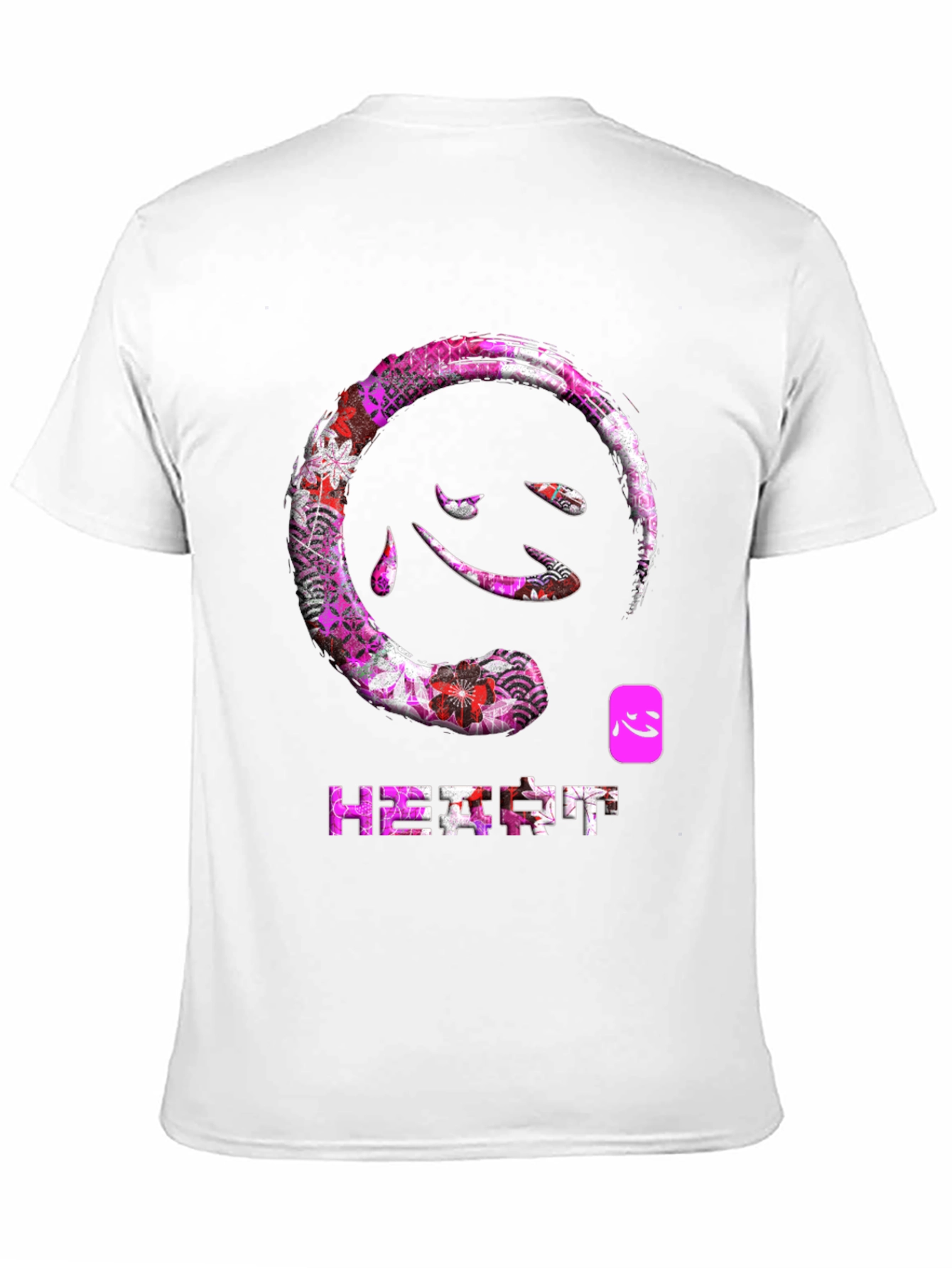 Heart Kanji T-Shirt - Floral Japanese Design