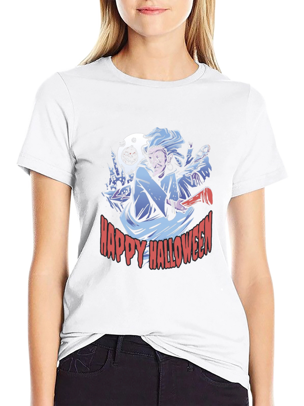 Happy Halloween Graphic Tee - Spooky Season Shirt