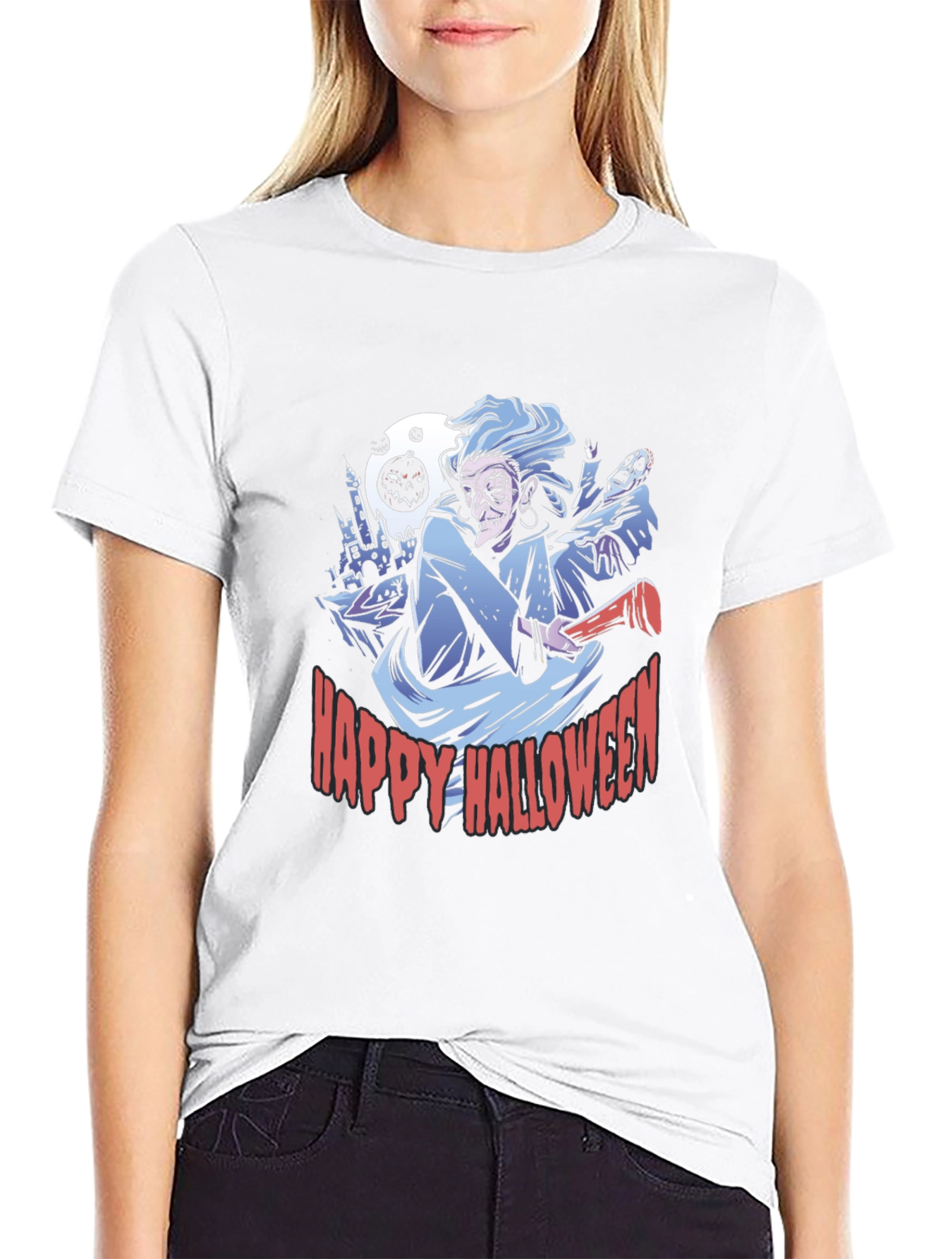 Happy Halloween Graphic Tee - Spooky Season Shirt