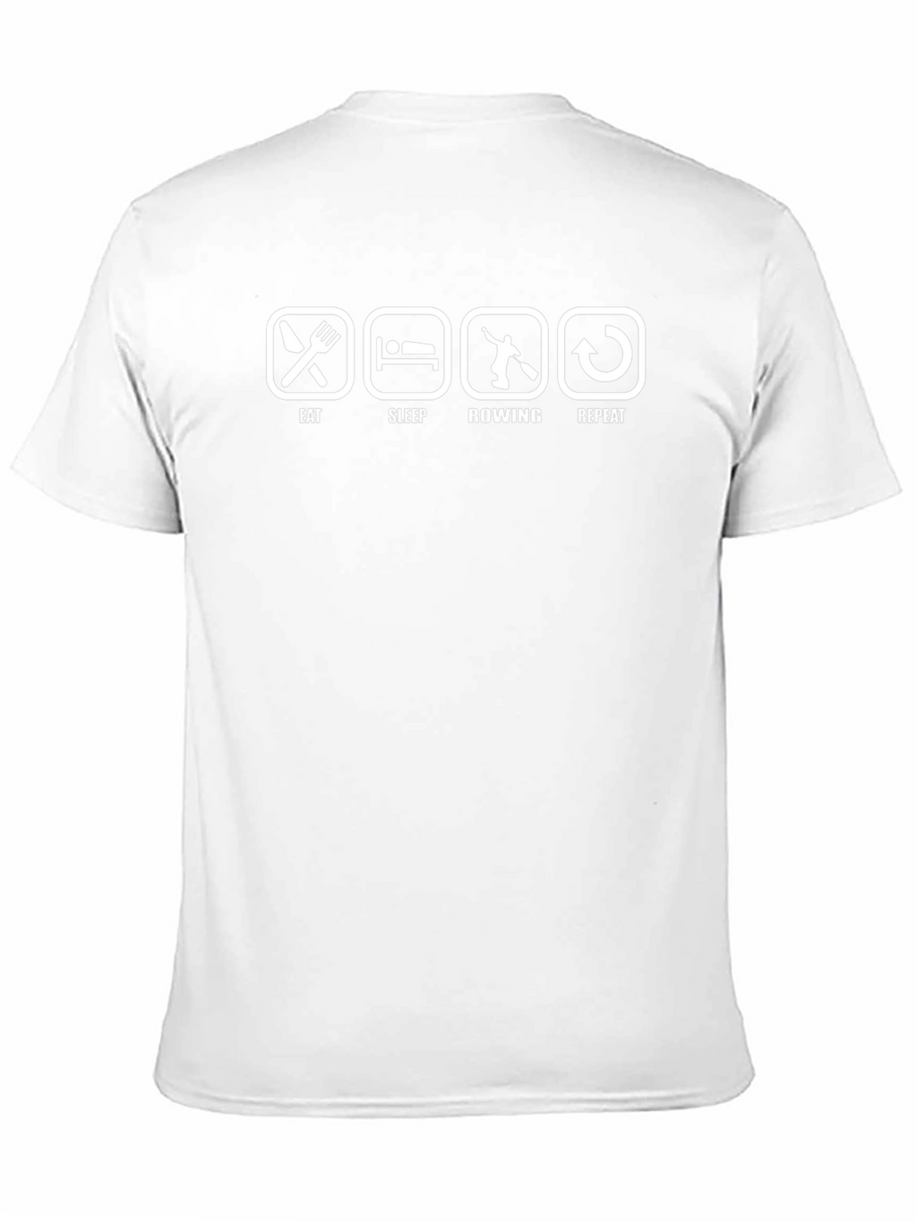 Rowing Enthusiast Graphic Tee - Eat Sleep Row Repeat!