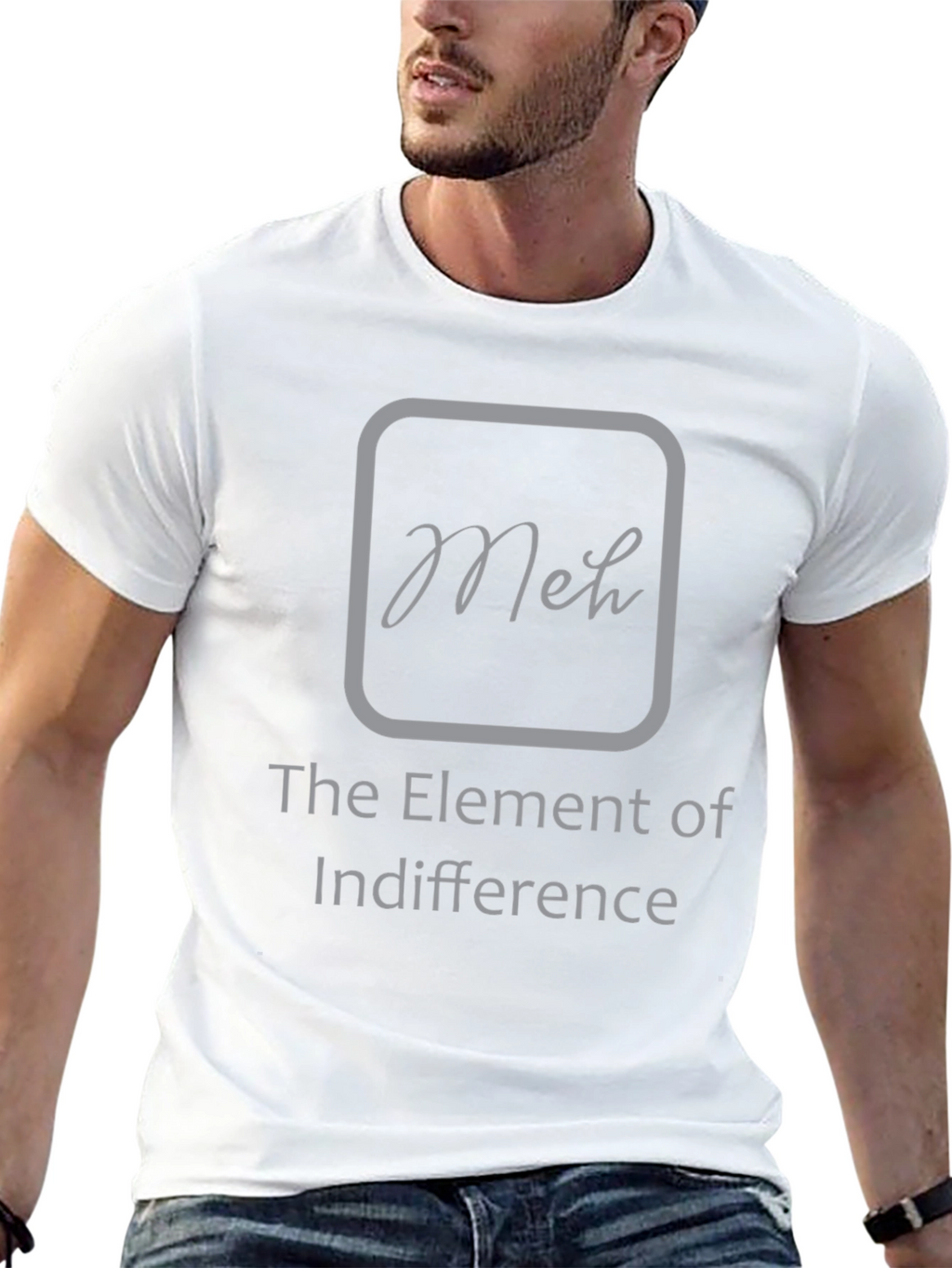 Meh The Element of Indifference Graphic T-Shirt