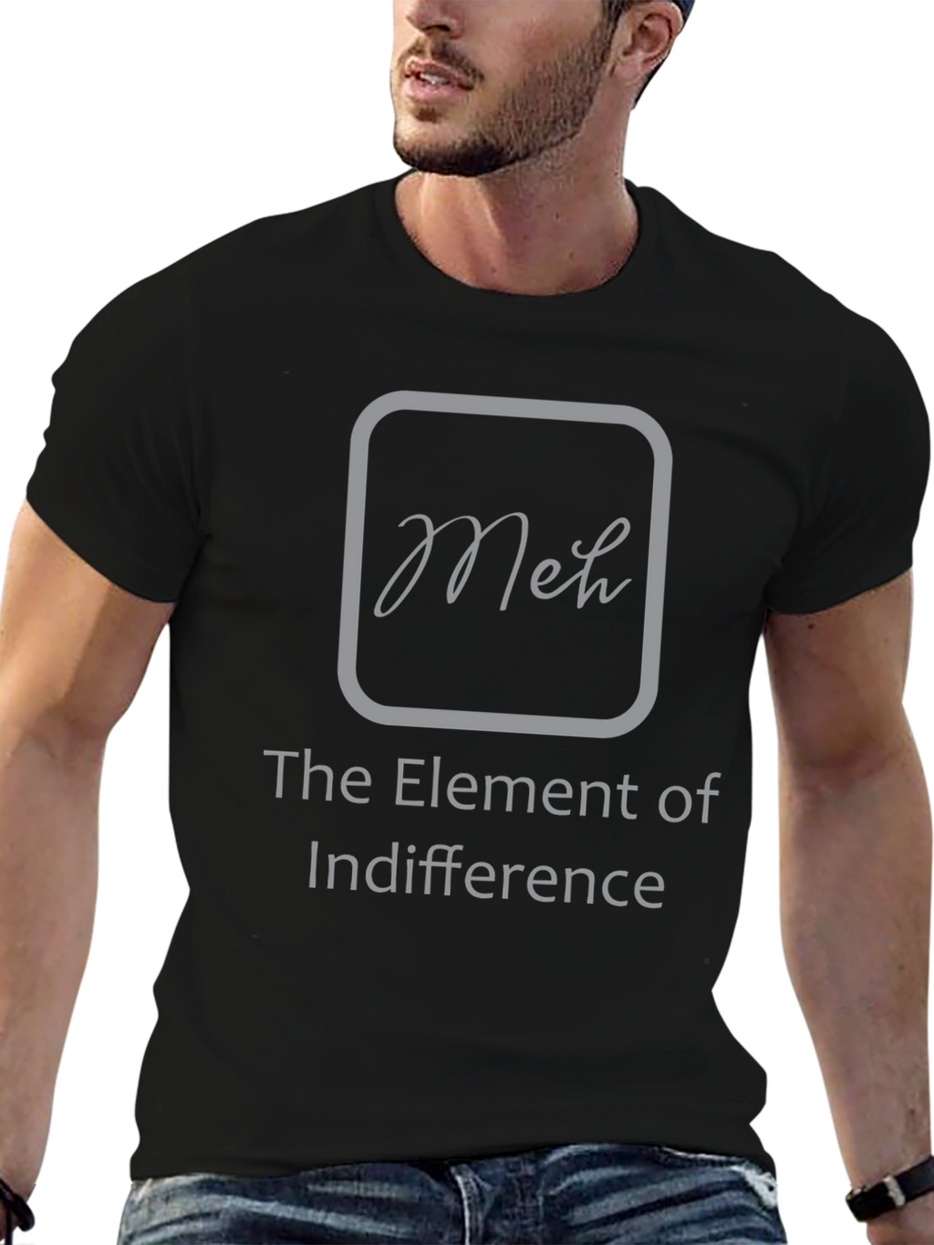 Meh The Element of Indifference Graphic T-Shirt