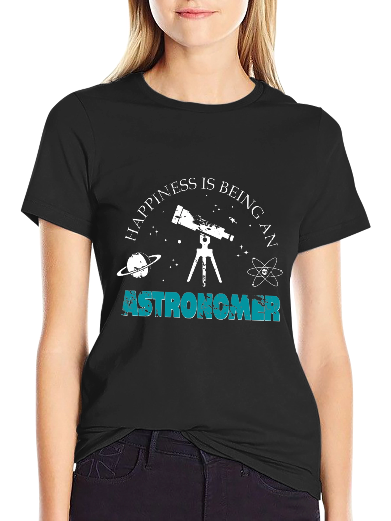 Astronomer Happiness T-Shirt - Stargazing Astronomy Tee