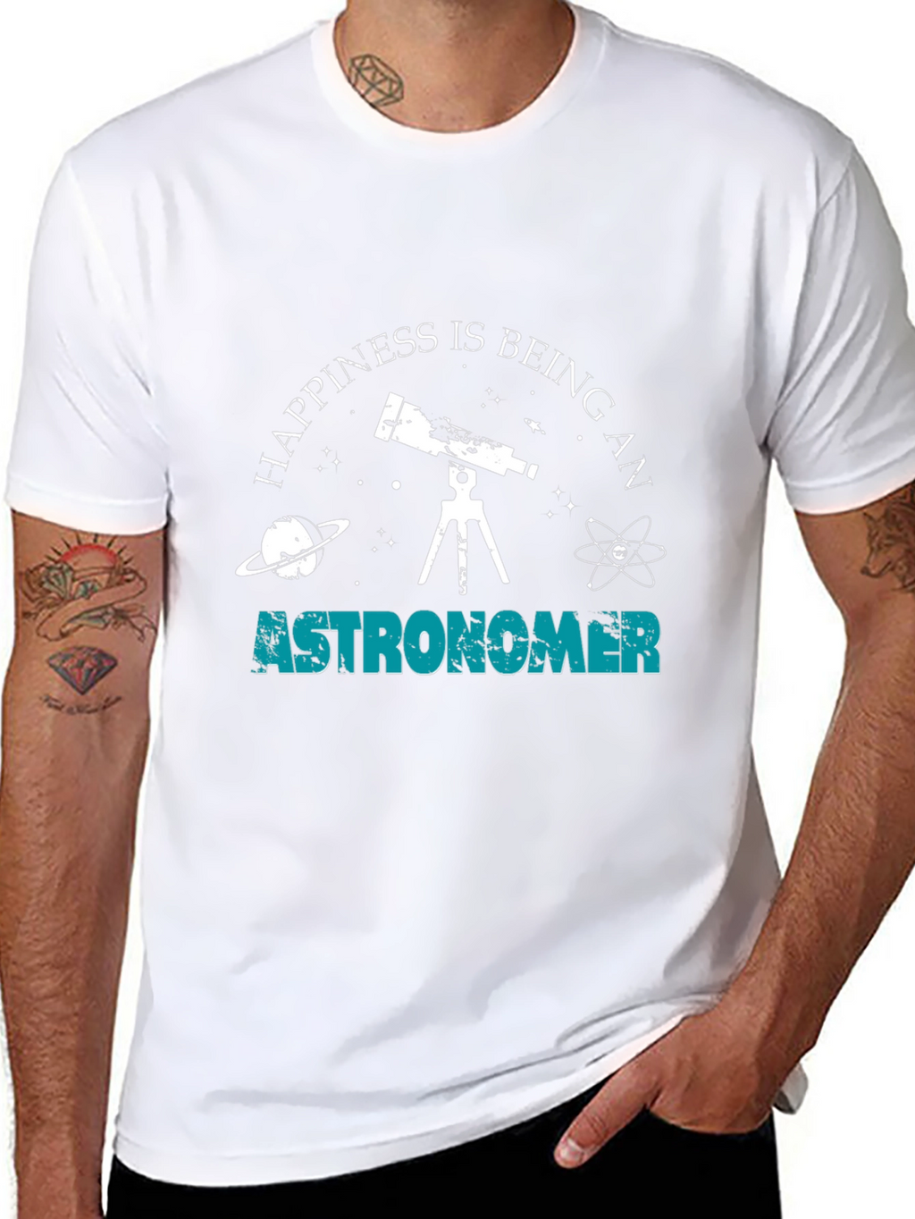 Astronomer Happiness T-Shirt - Stargazing Astronomy Tee