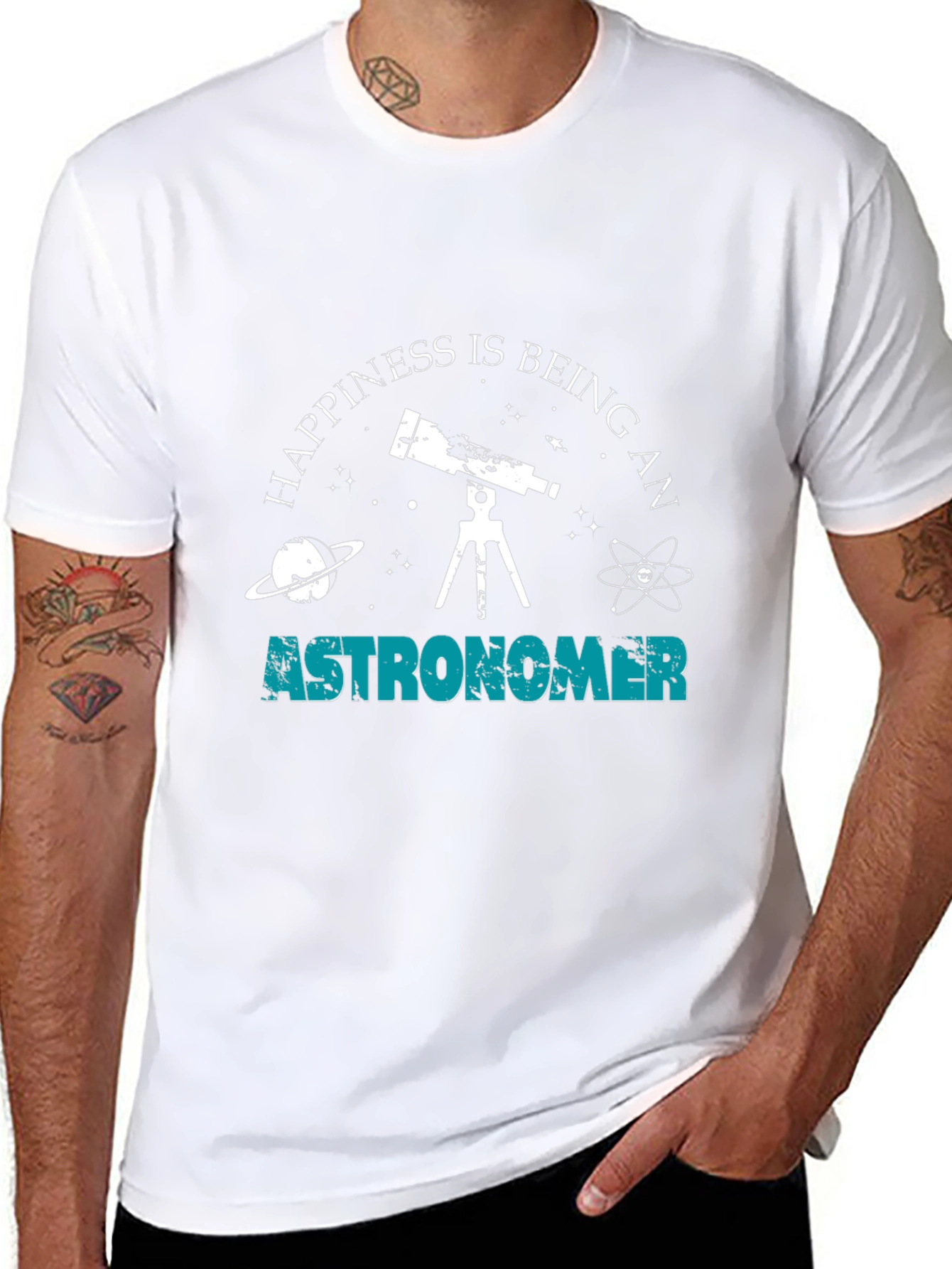 Astronomer Happiness T-Shirt - Stargazing Astronomy Tee
