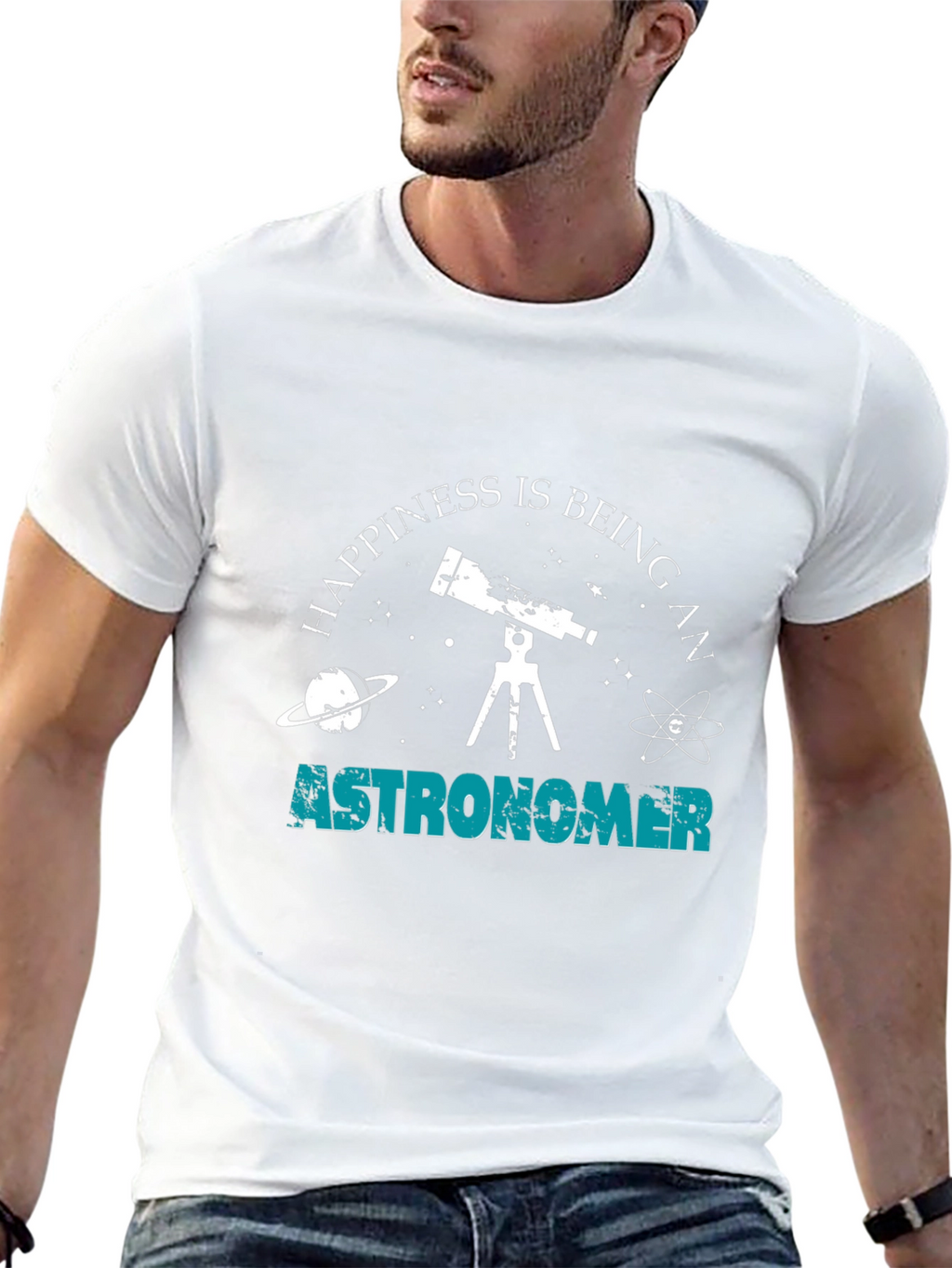 Astronomer Happiness T-Shirt - Stargazing Astronomy Tee