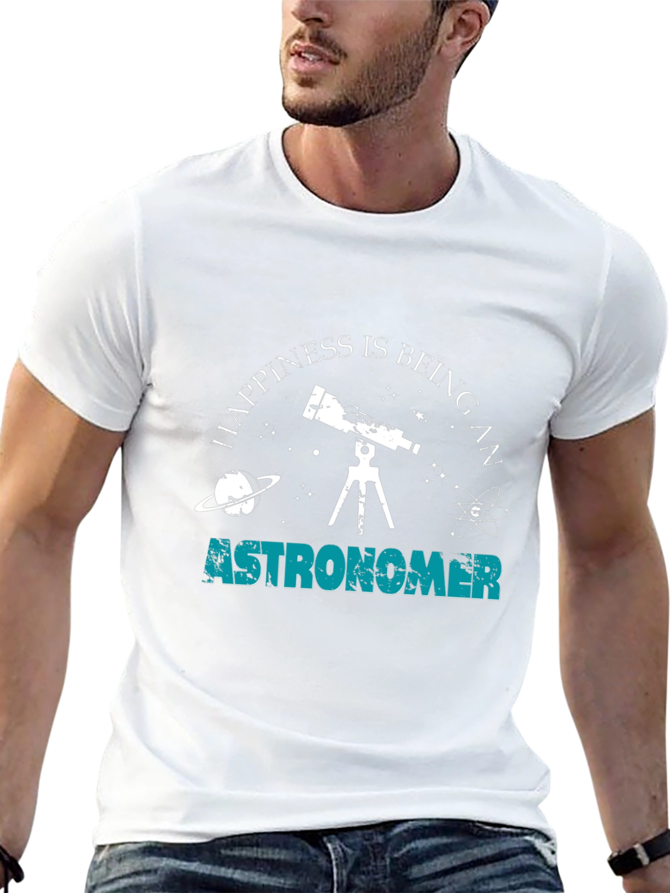 Astronomer Happiness T-Shirt - Stargazing Astronomy Tee