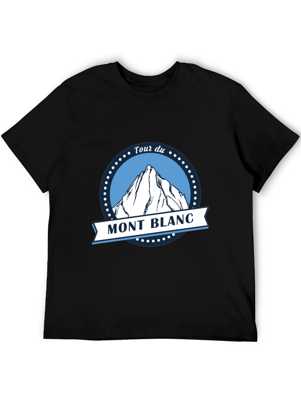 Tour du Mont Blanc Black T-Shirt