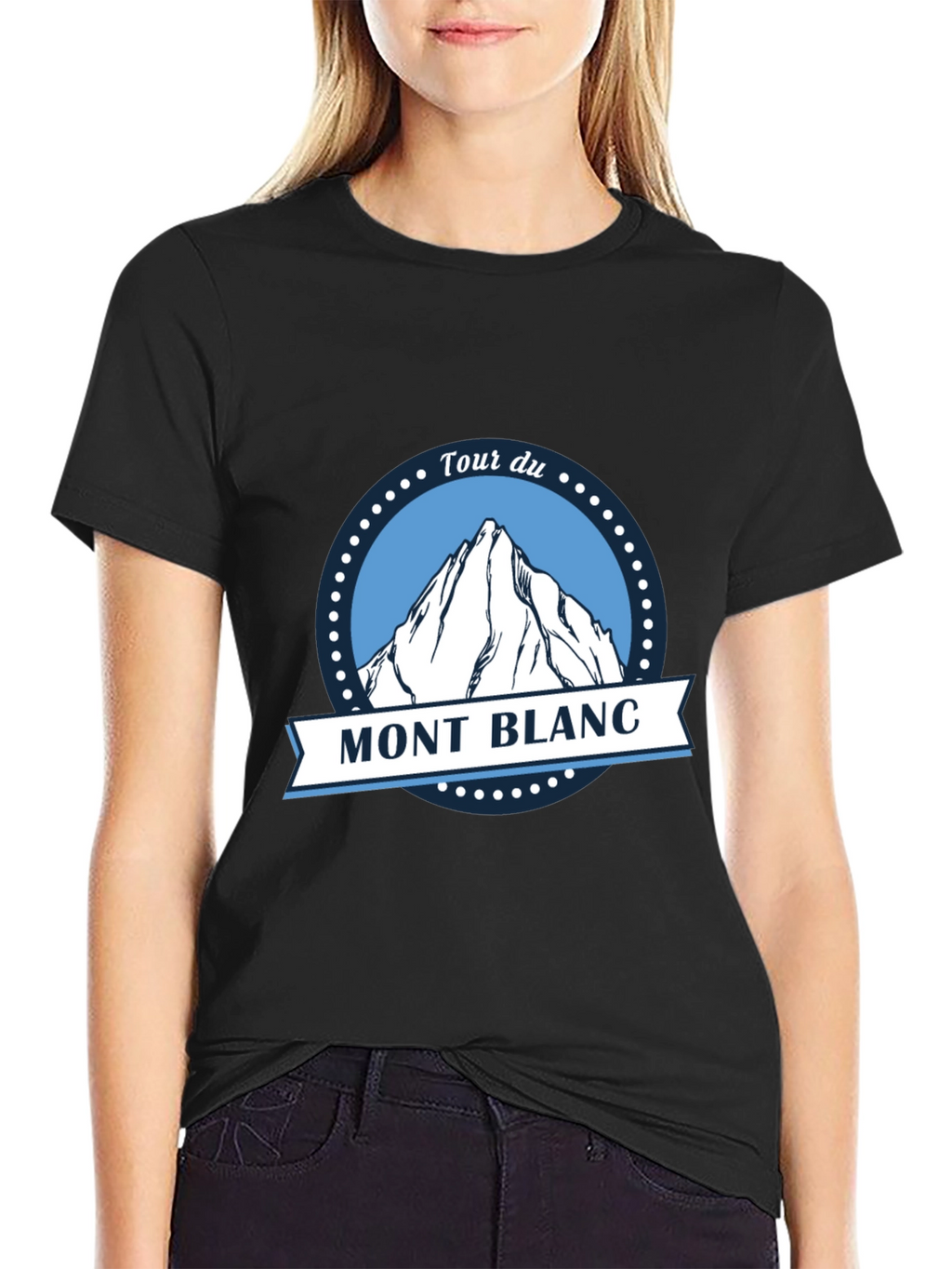 Tour du Mont Blanc Black T-Shirt