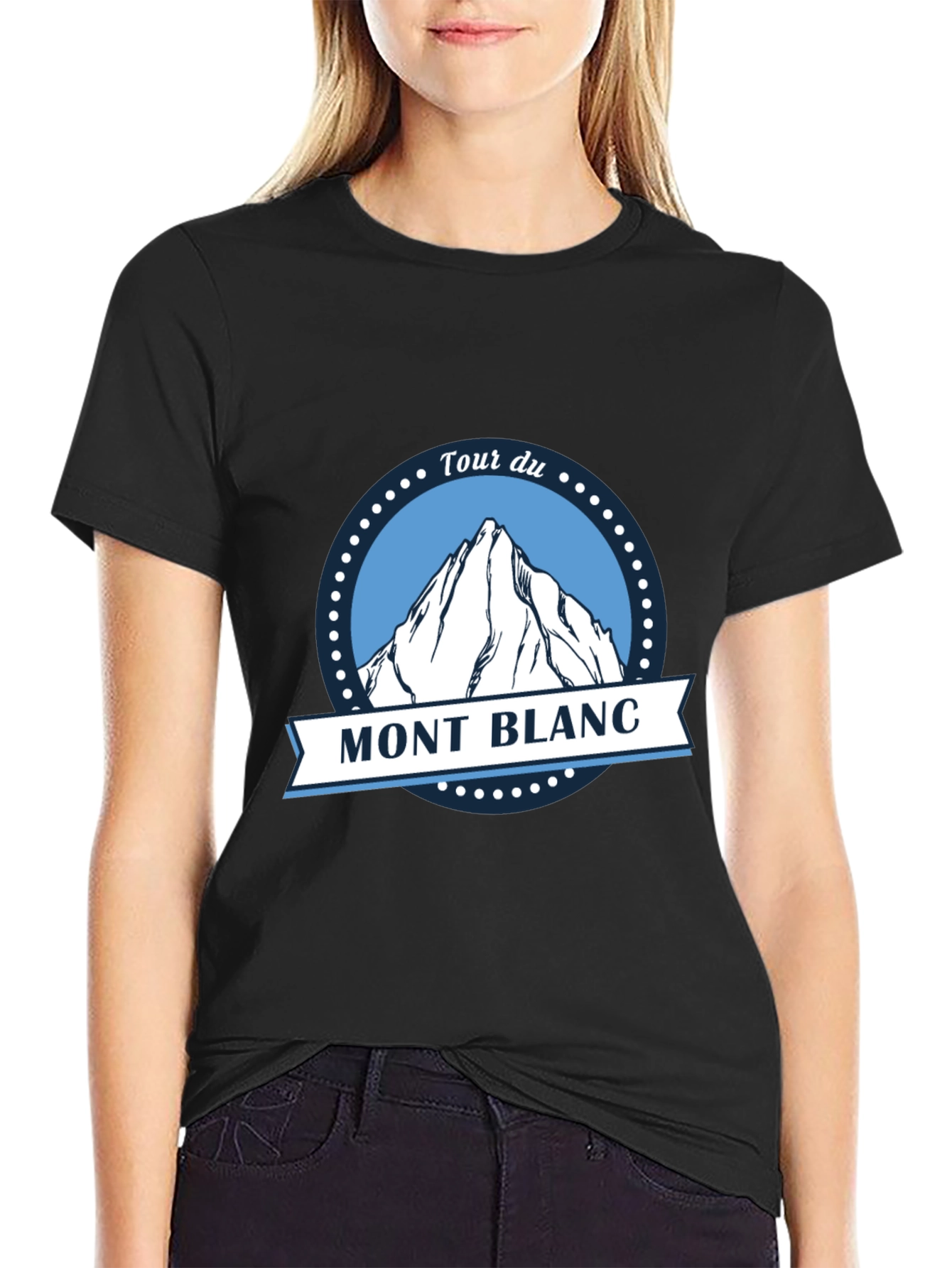 Tour du Mont Blanc Black T-Shirt