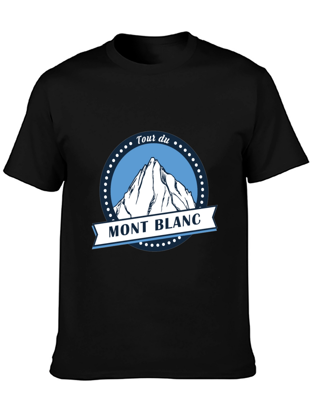 Tour du Mont Blanc Black T-Shirt