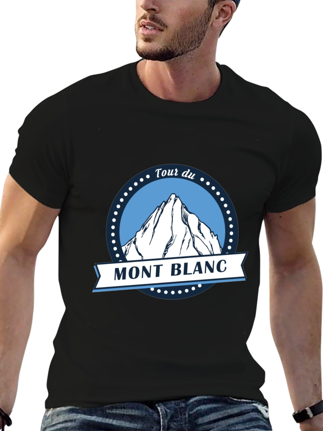 Tour du Mont Blanc Black T-Shirt