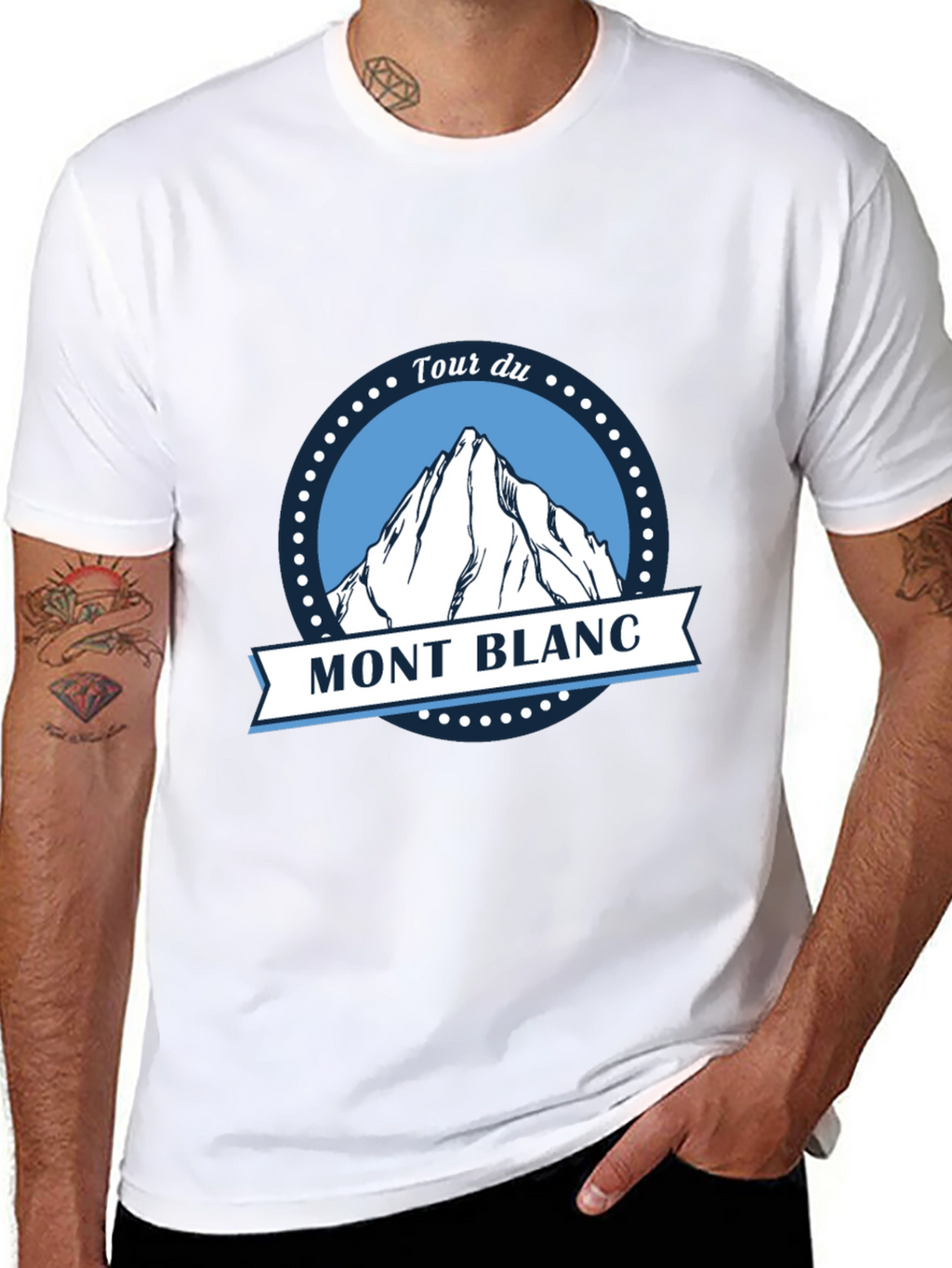 Tour du Mont Blanc Black T-Shirt