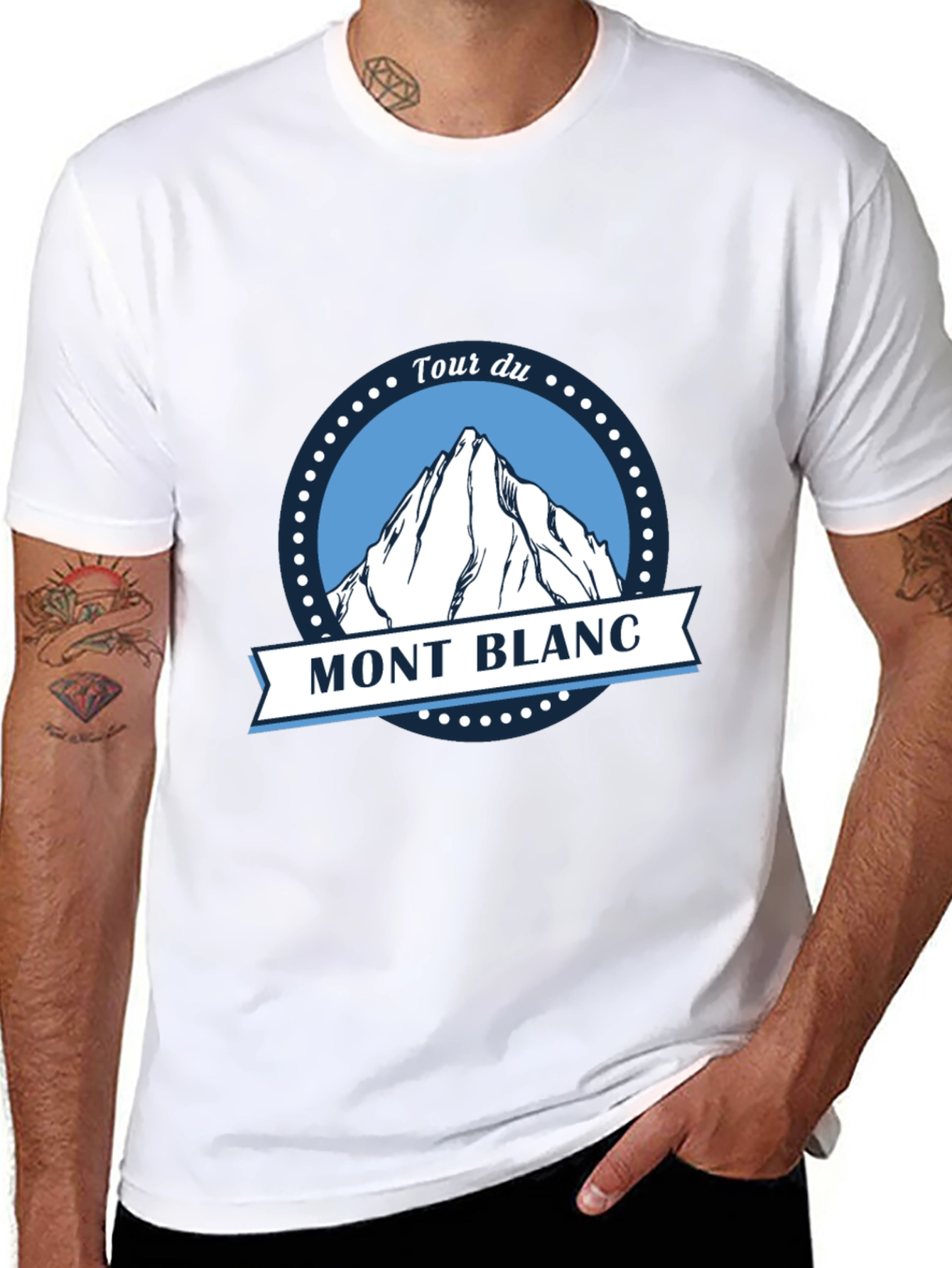 Tour du Mont Blanc Black T-Shirt