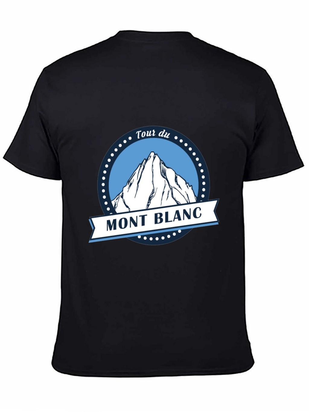 Tour du Mont Blanc Black T-Shirt