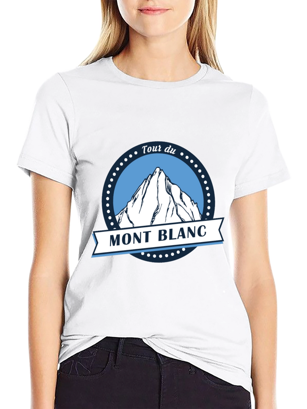 Tour du Mont Blanc Black T-Shirt