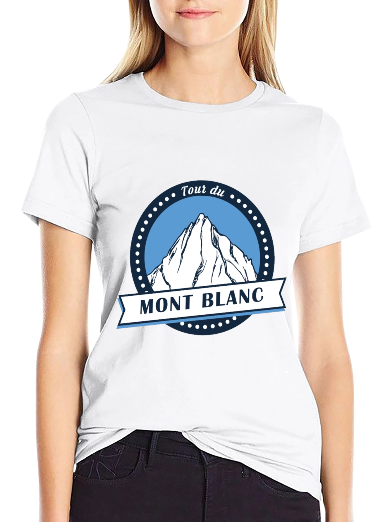 Tour du Mont Blanc Black T-Shirt