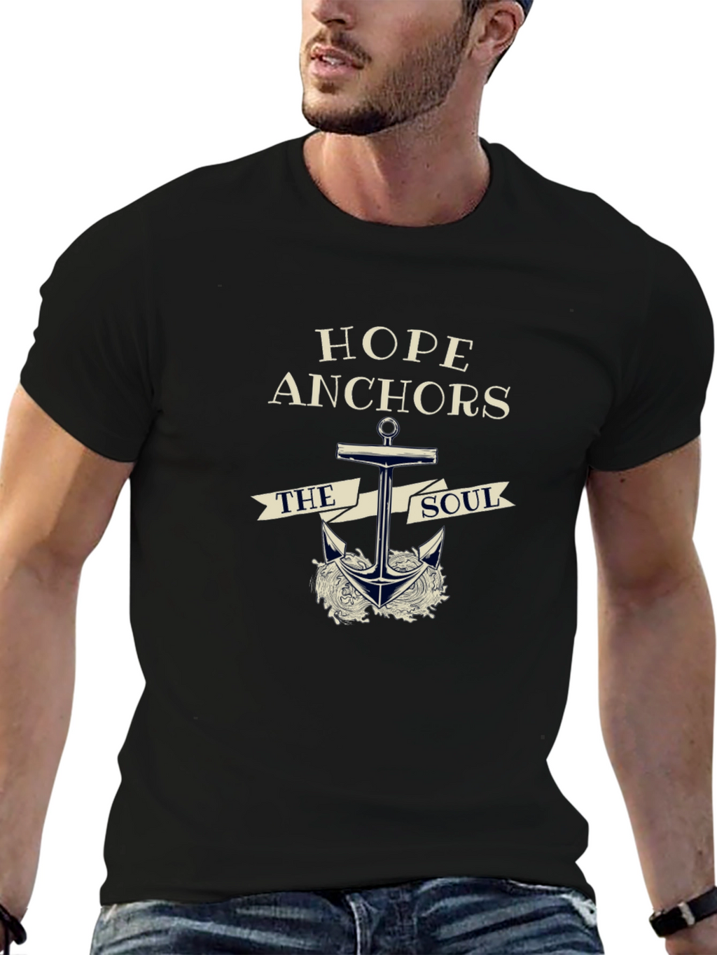 Hope Anchors The Soul Graphic T-Shirt