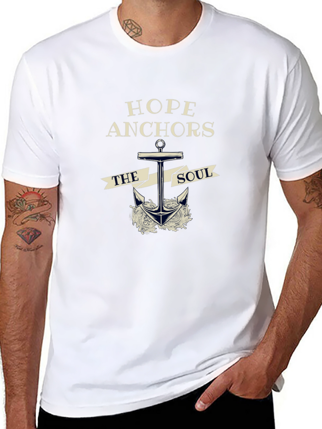 Hope Anchors The Soul Graphic T-Shirt