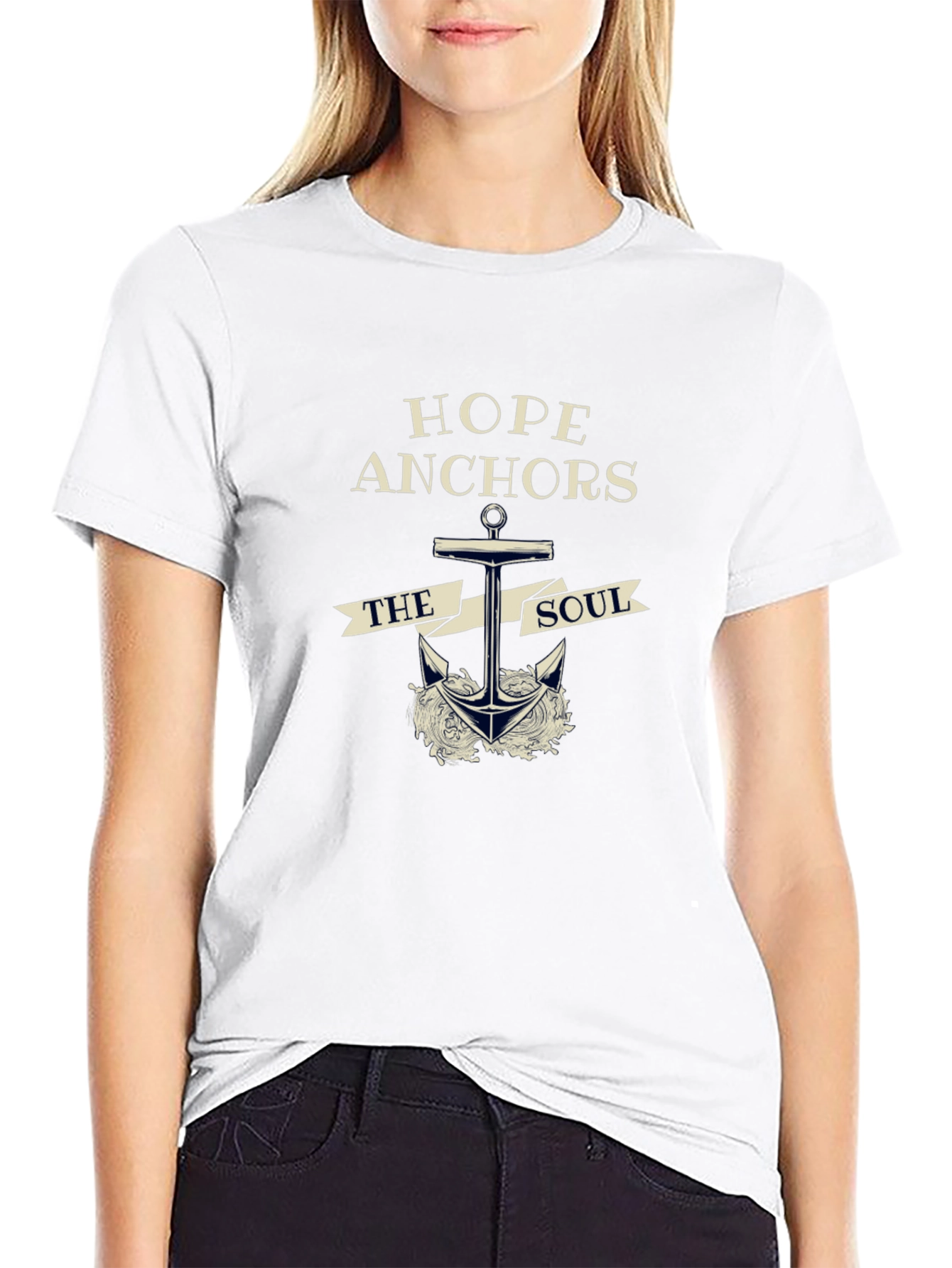 Hope Anchors The Soul Graphic T-Shirt