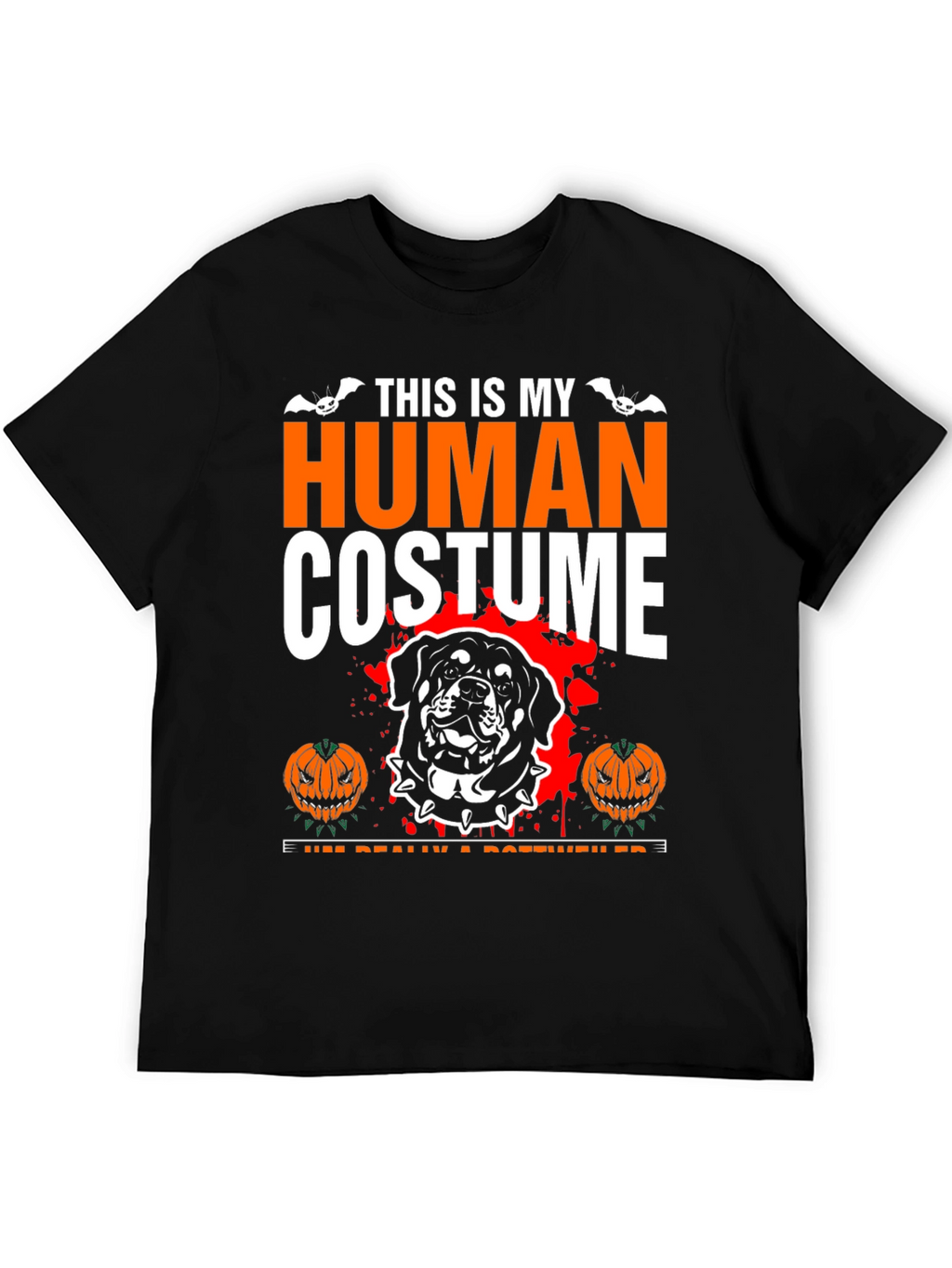 Halloween Rottweiler Human Costume T-Shirt