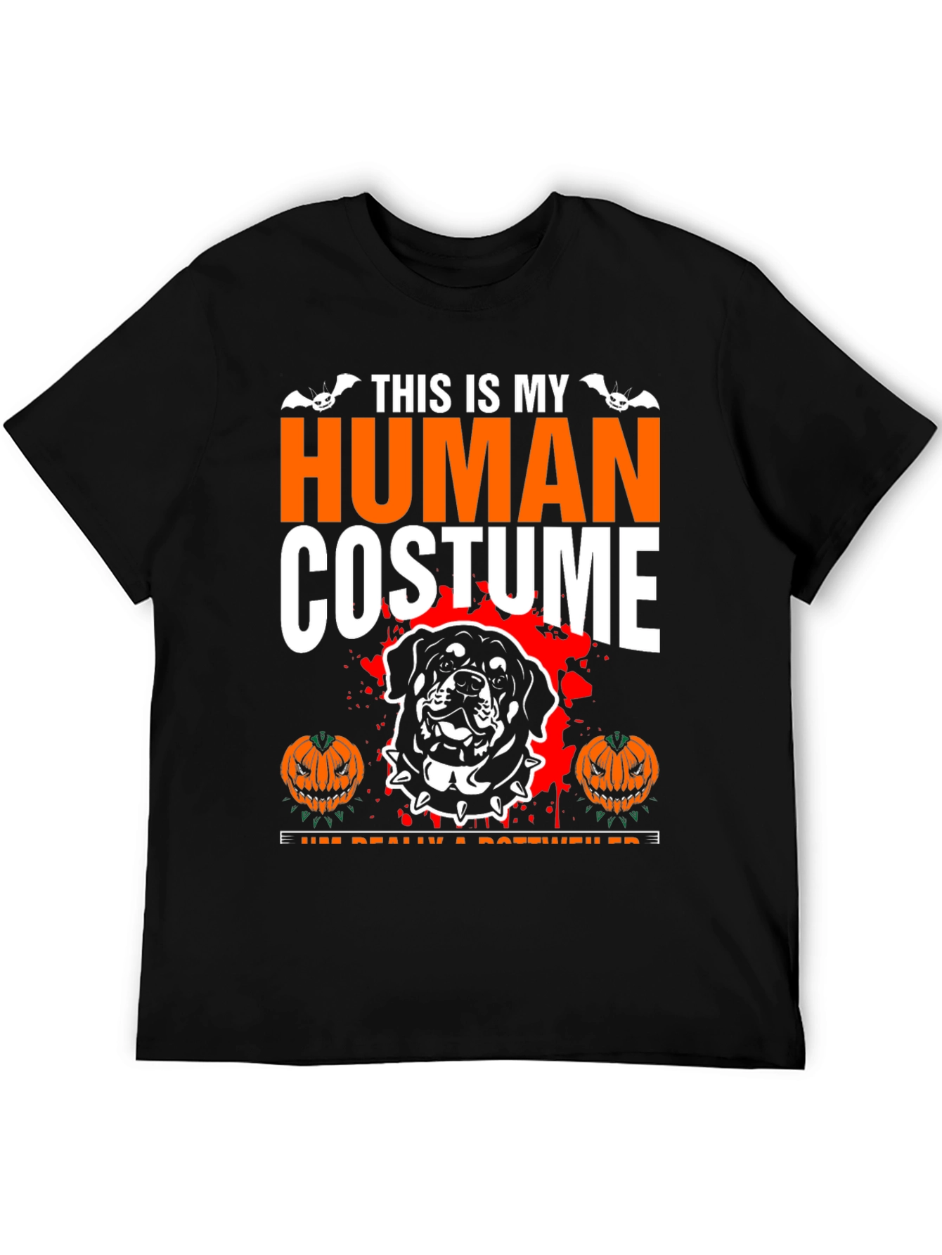 Halloween Rottweiler Human Costume T-Shirt