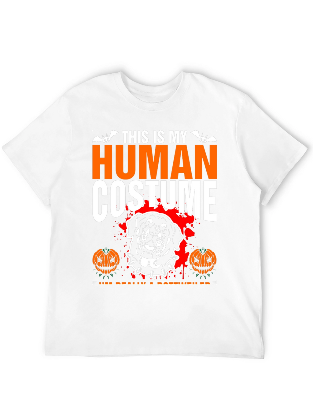 Halloween Rottweiler Human Costume T-Shirt