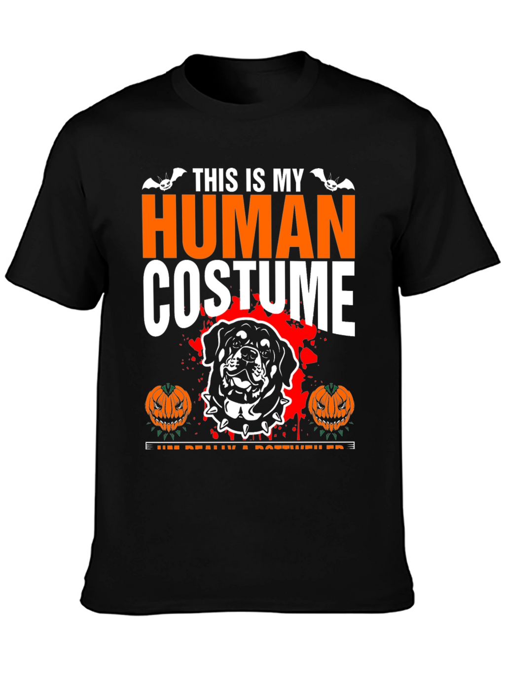 Halloween Rottweiler Human Costume T-Shirt