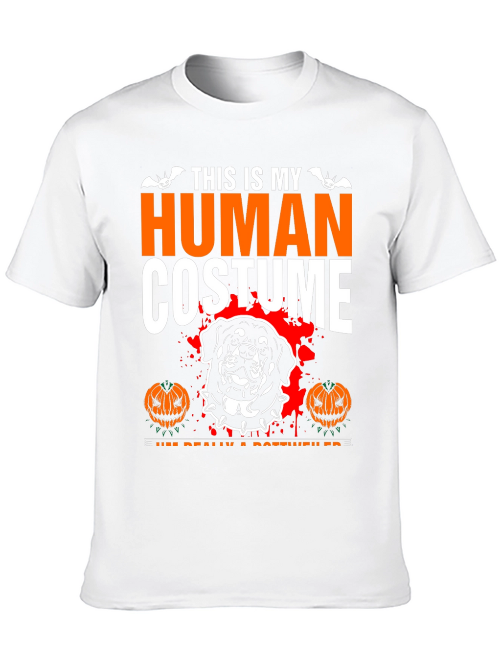 Halloween Rottweiler Human Costume T-Shirt