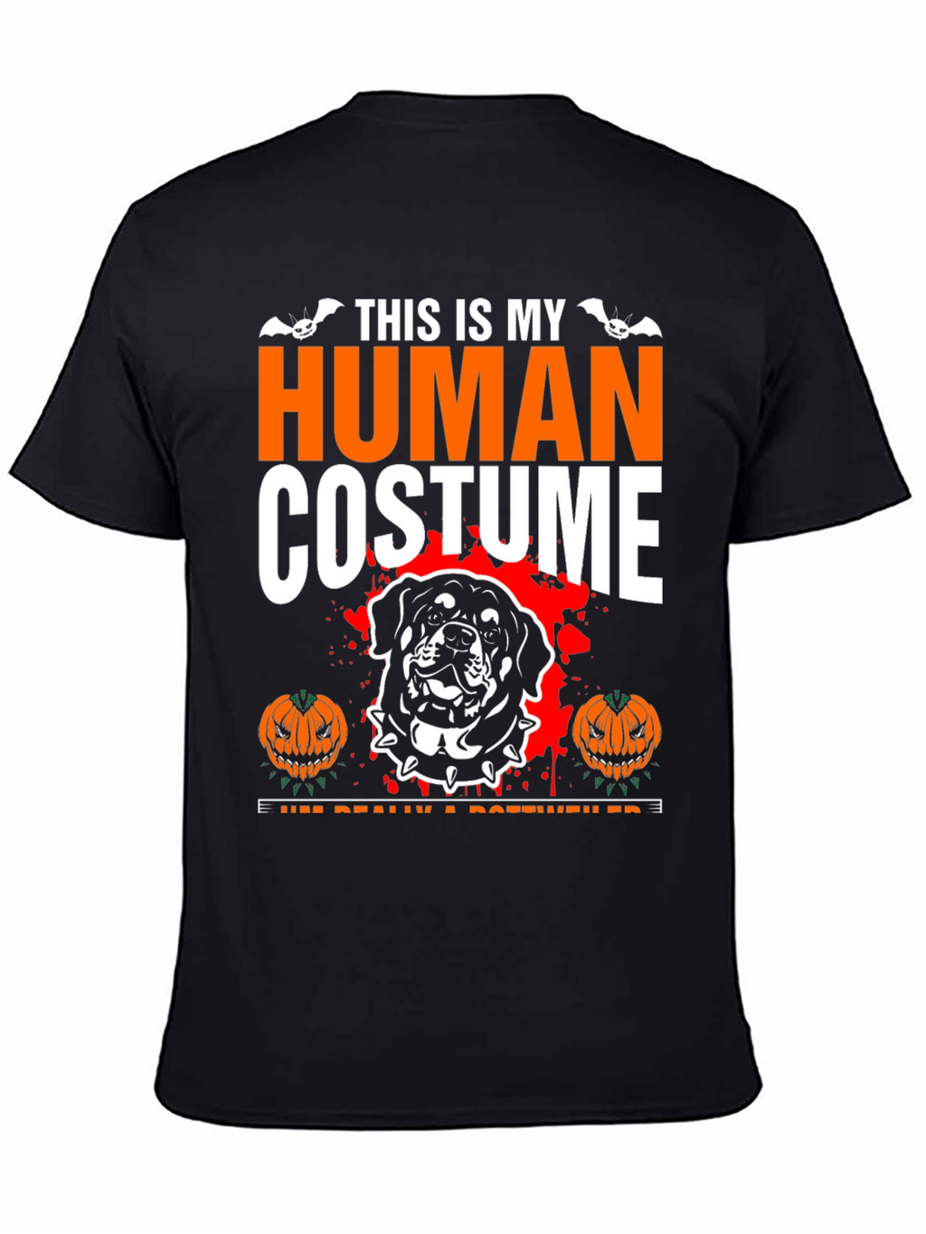 Halloween Rottweiler Human Costume T-Shirt