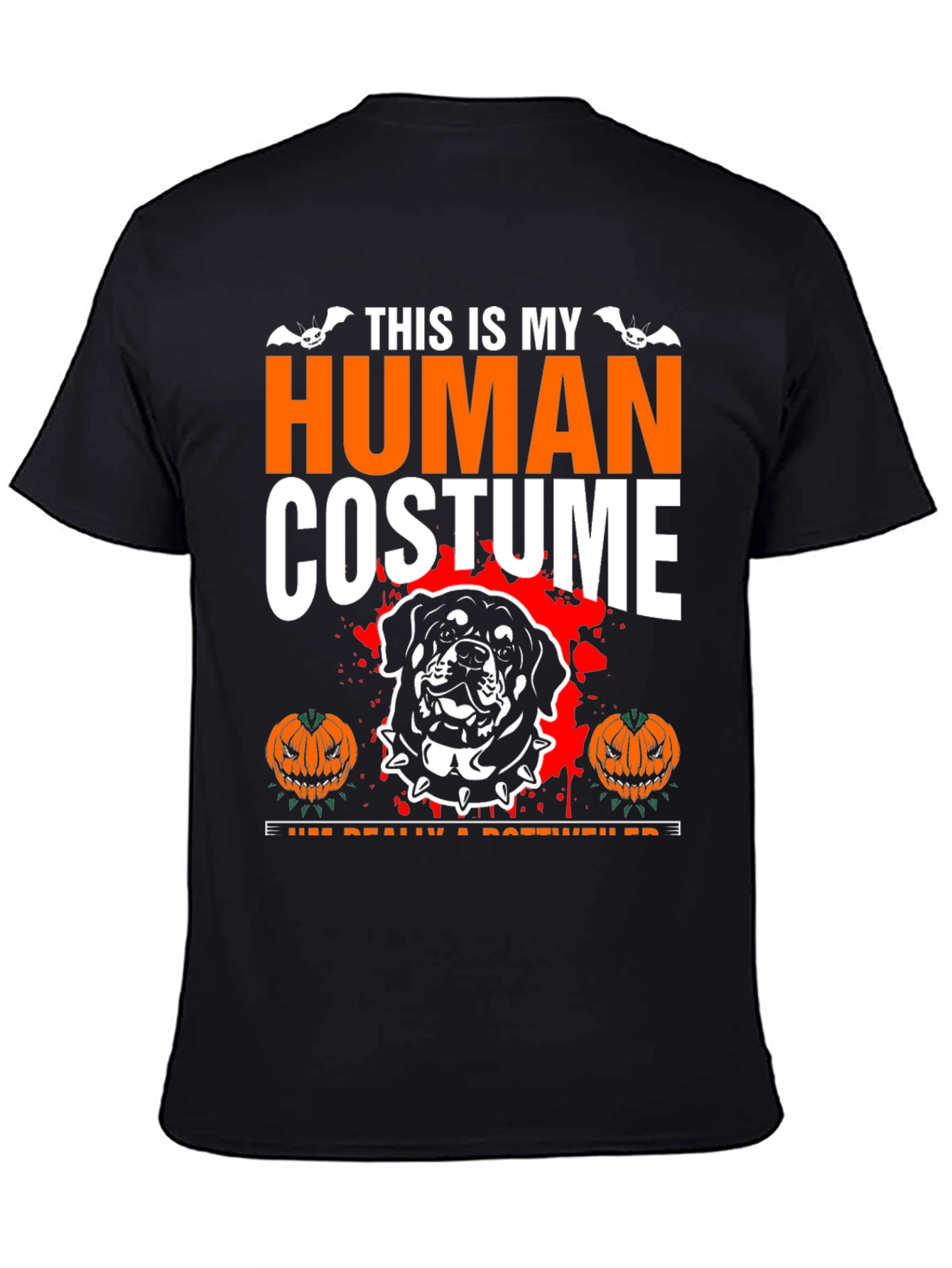 Halloween Rottweiler Human Costume T-Shirt