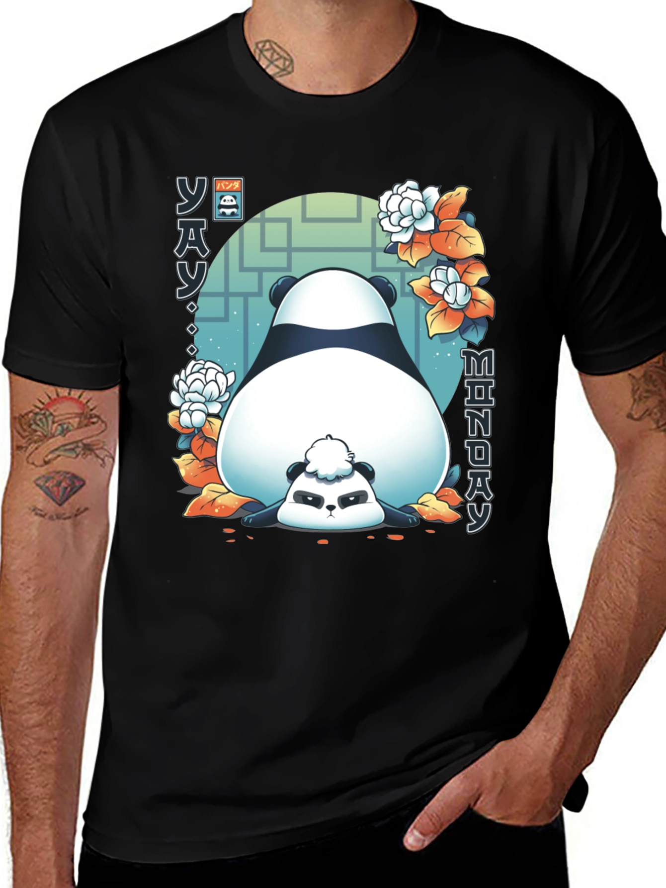 Lazy Panda Monday Graphic Tee