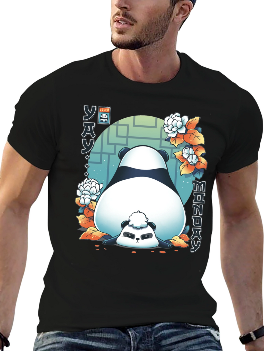 Lazy Panda Monday Graphic Tee