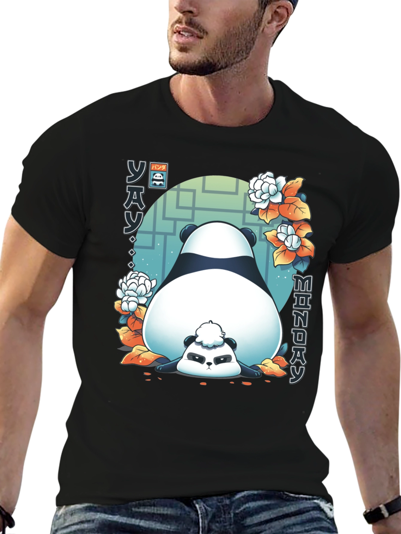 Lazy Panda Monday Graphic Tee