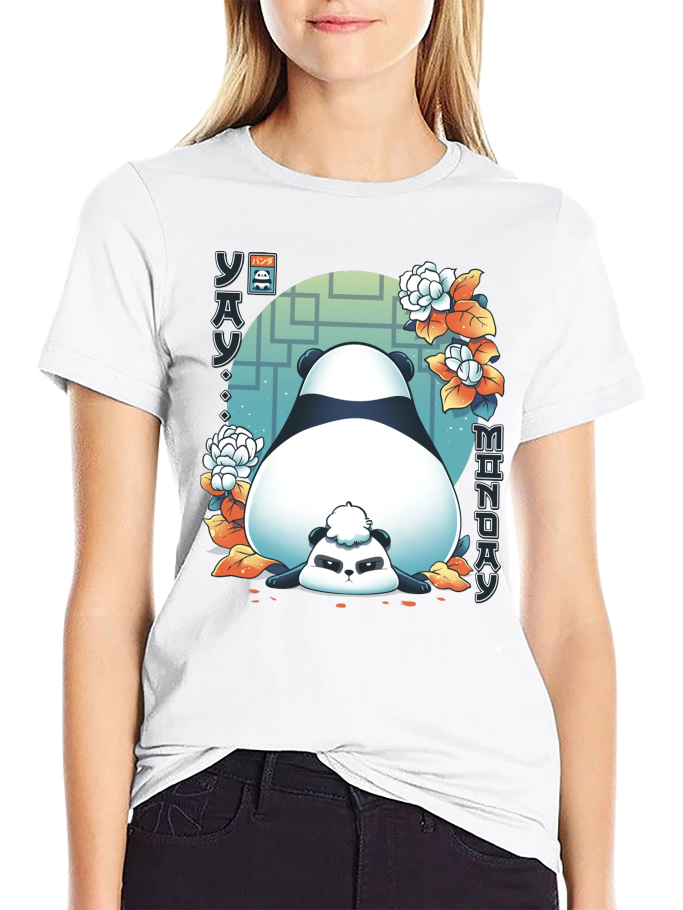 Lazy Panda Monday Graphic Tee