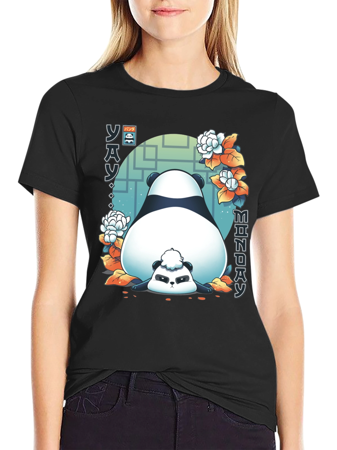 Lazy Panda Monday Graphic Tee