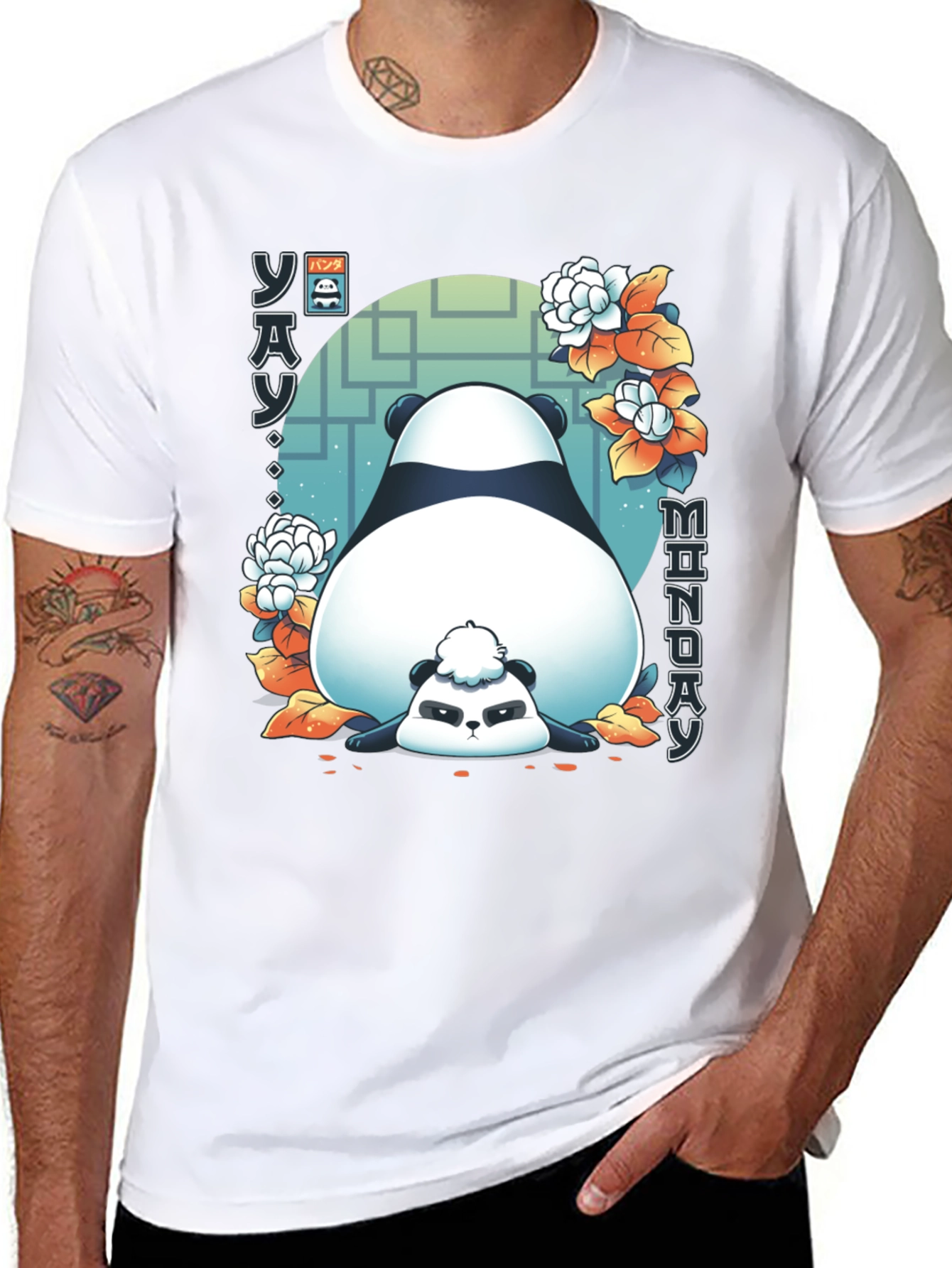 Lazy Panda Monday Graphic Tee