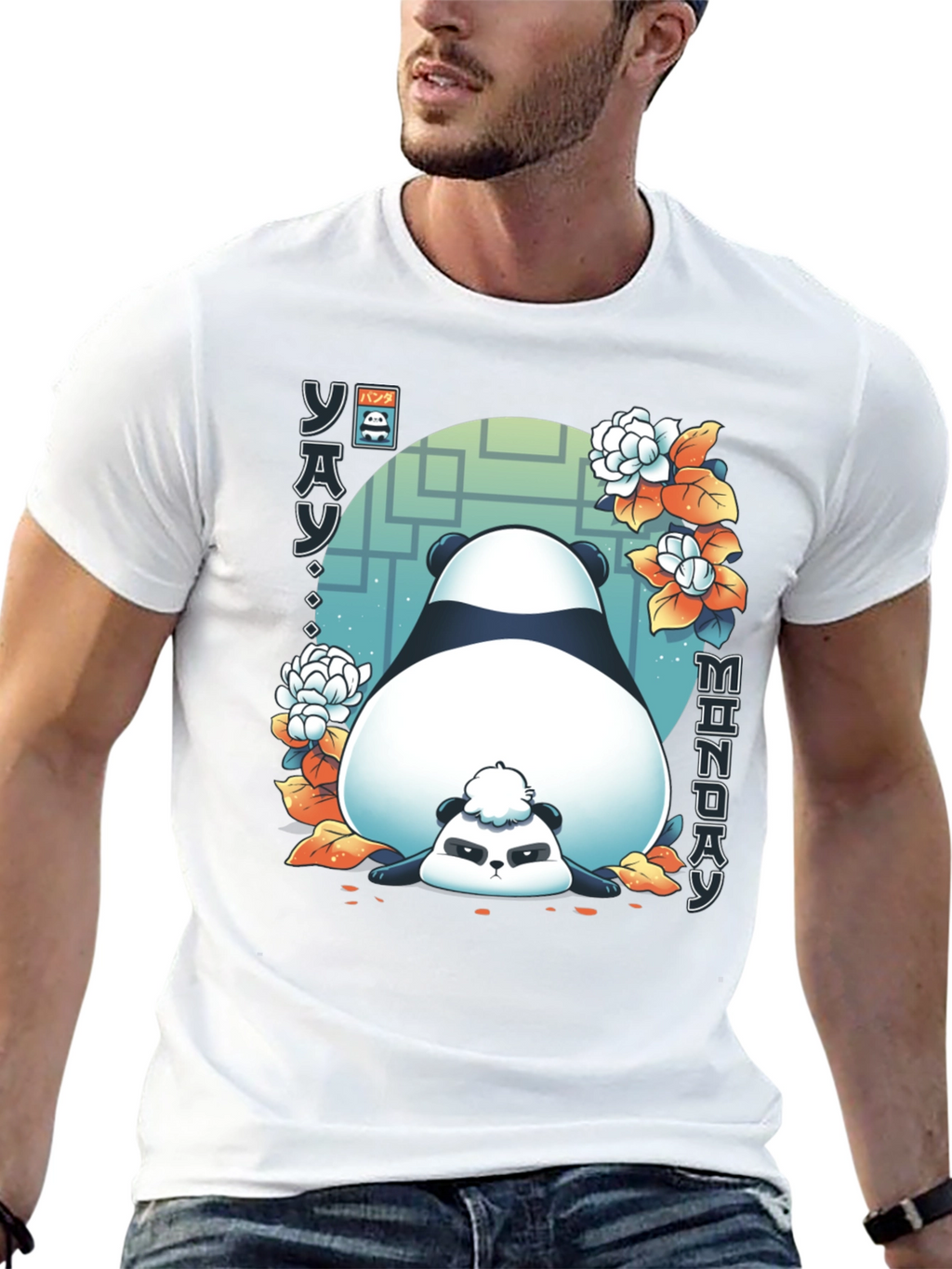 Lazy Panda Monday Graphic Tee