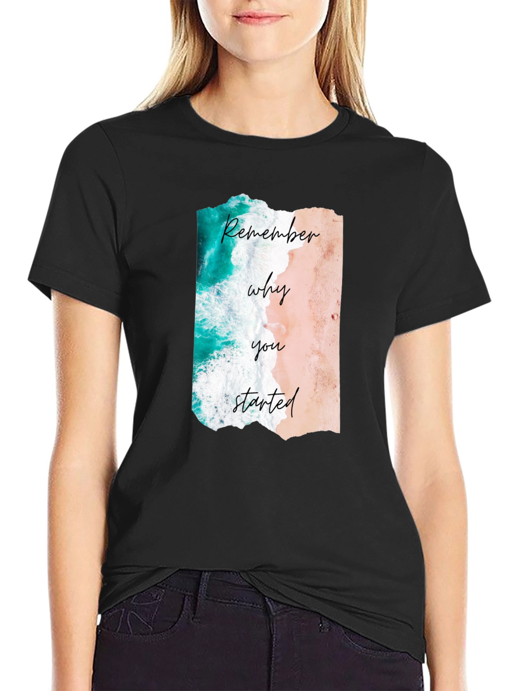 Remember Why You Started Beach Graphic Tee