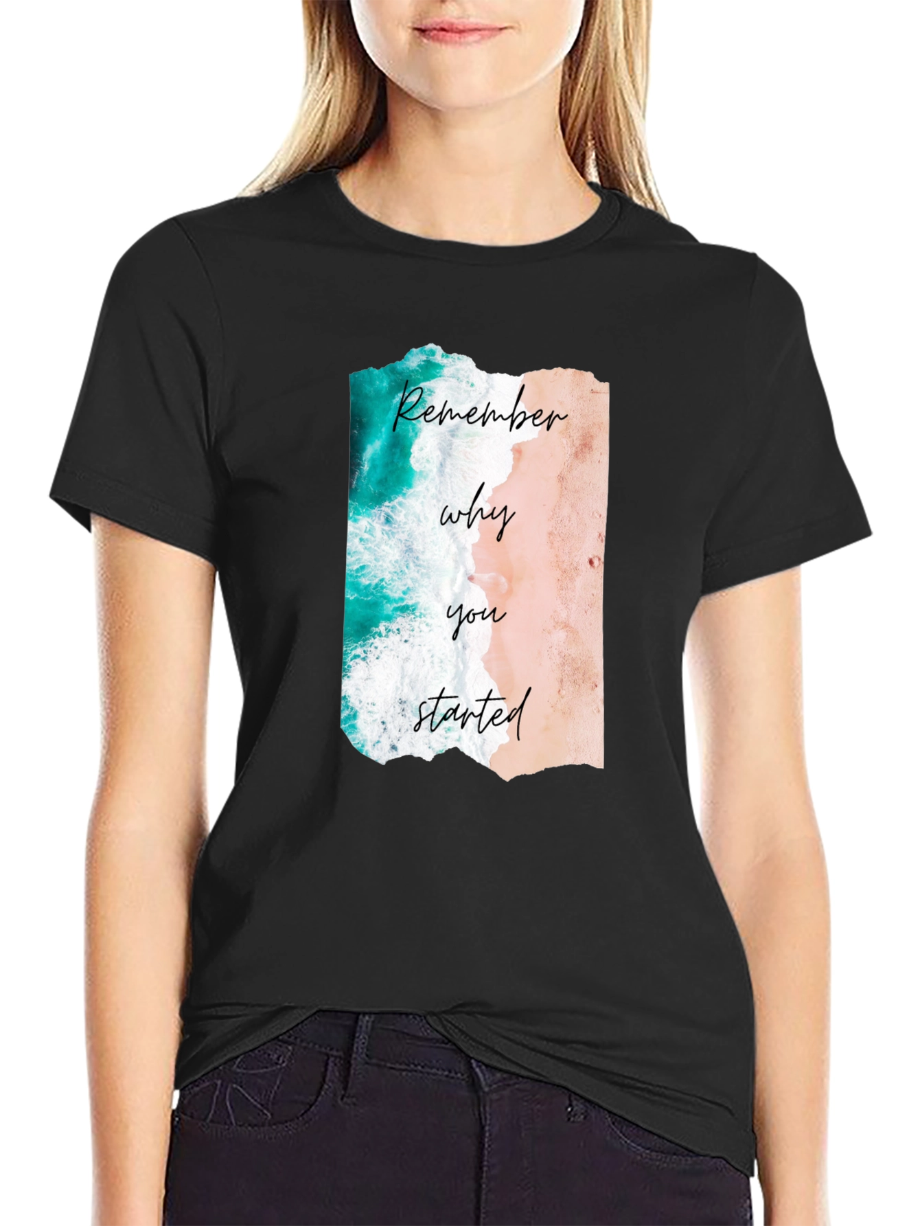 Remember Why You Started Beach Graphic Tee