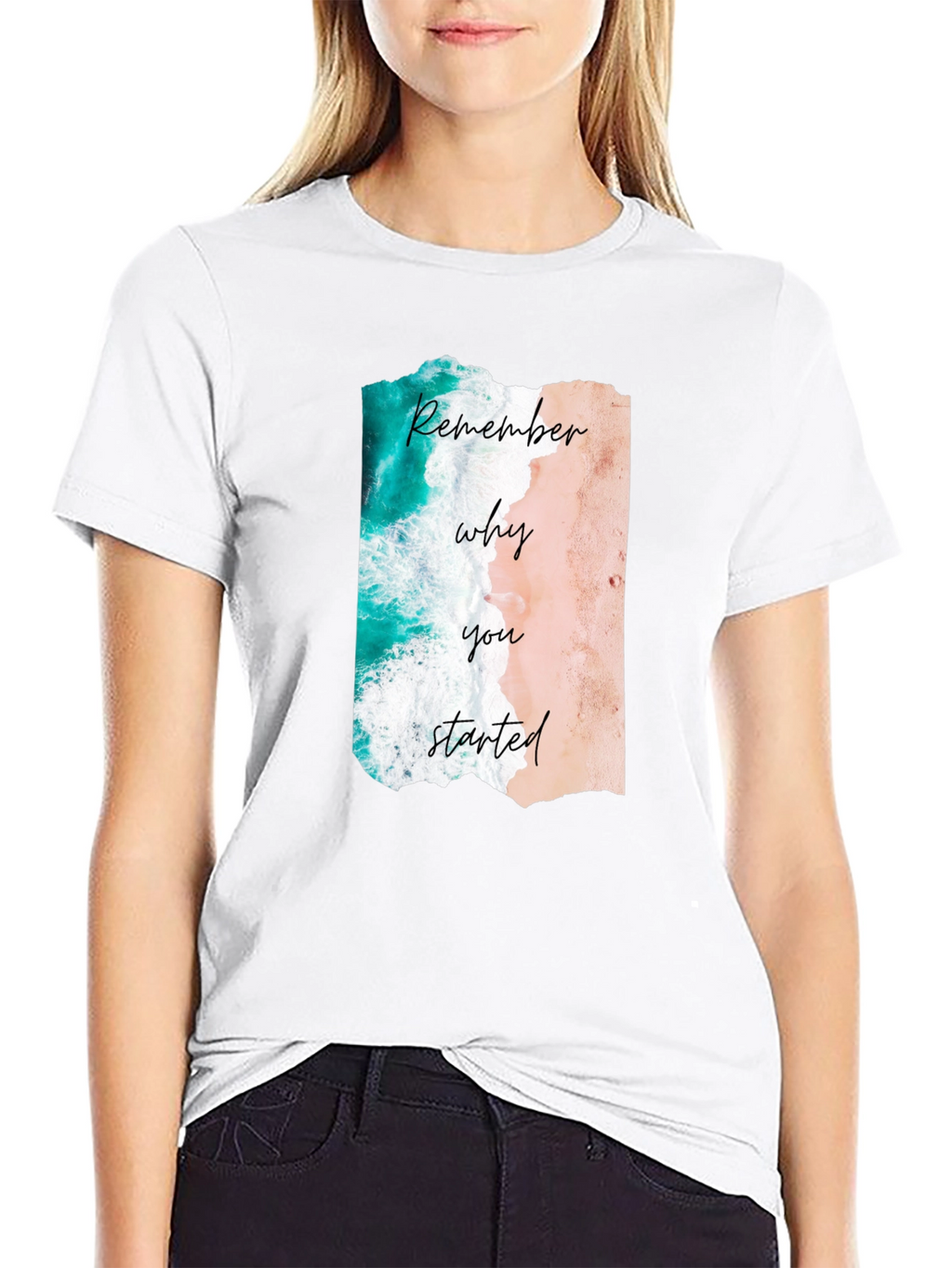 Remember Why You Started Beach Graphic Tee