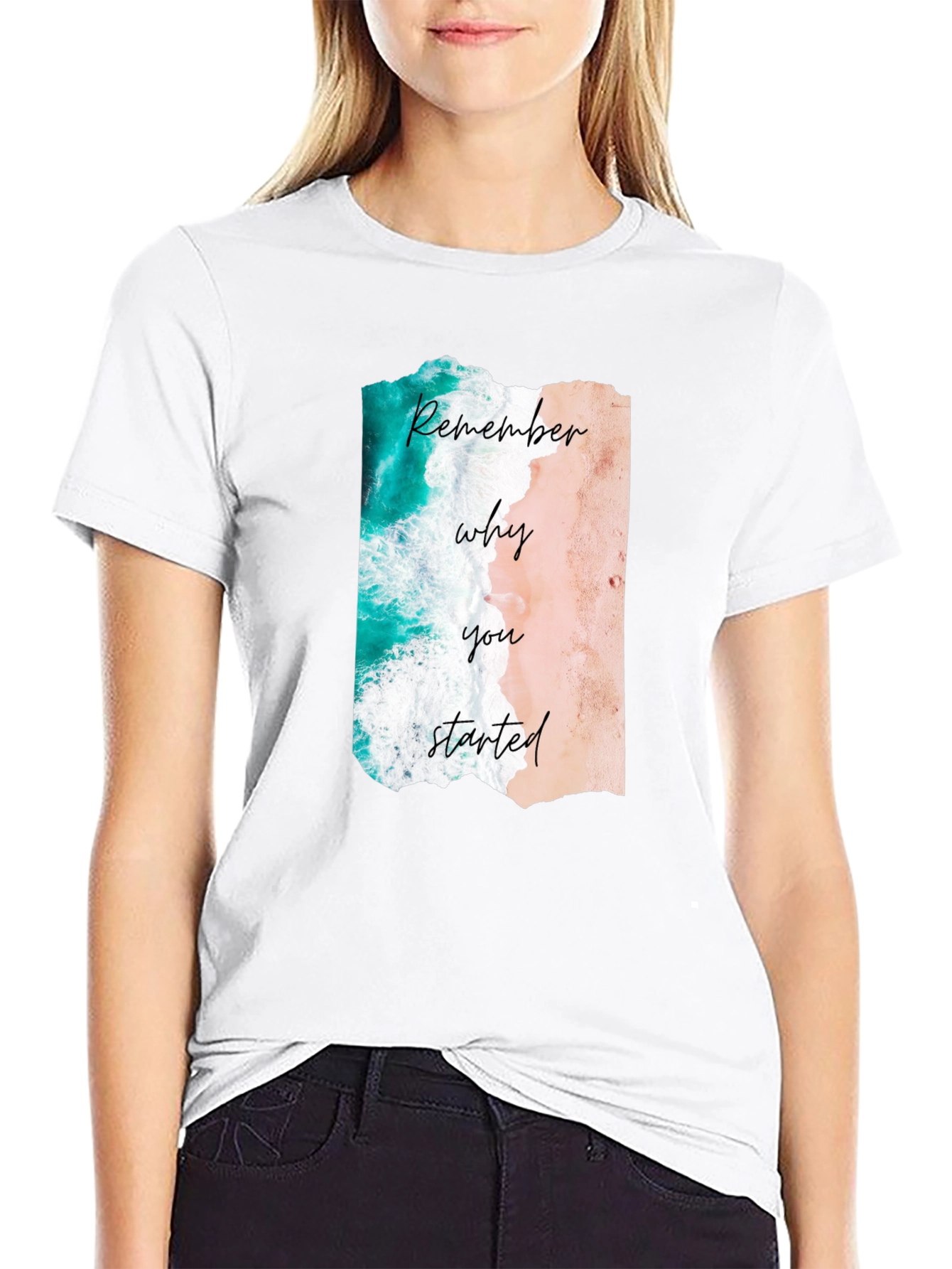 Remember Why You Started Beach Graphic Tee