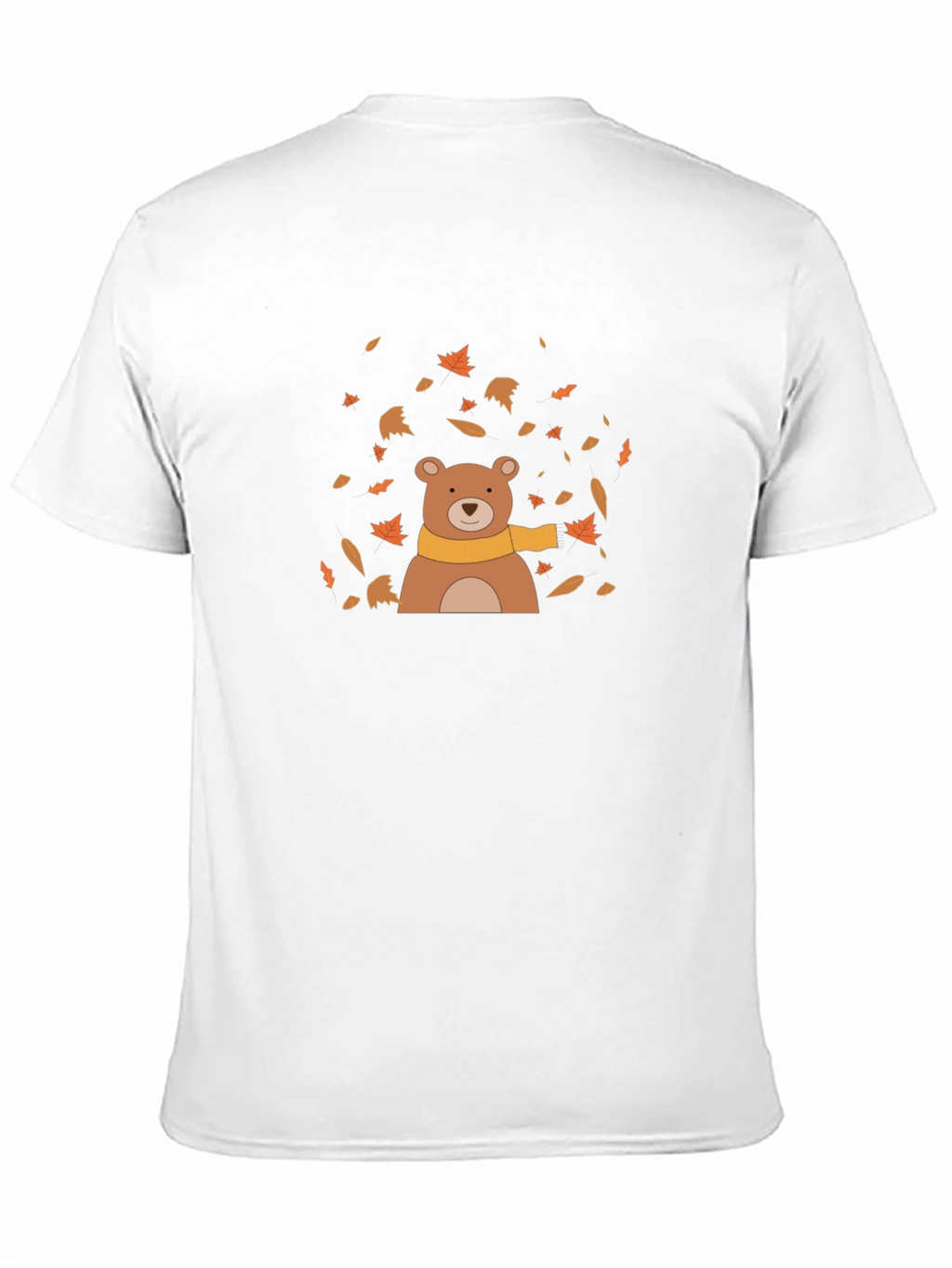 Autumn Bear Graphic Tee - Black
