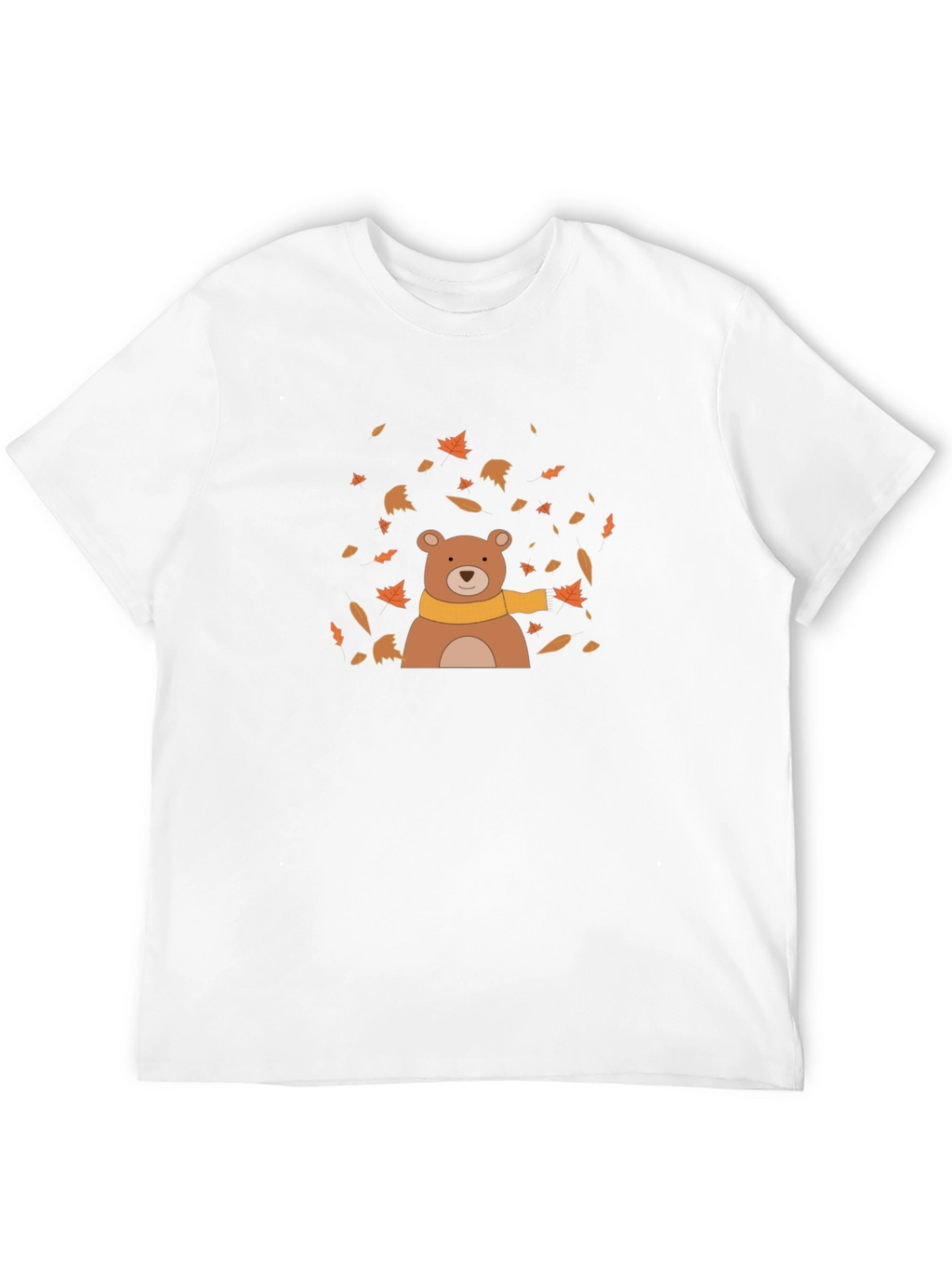 Autumn Bear Graphic Tee - Black