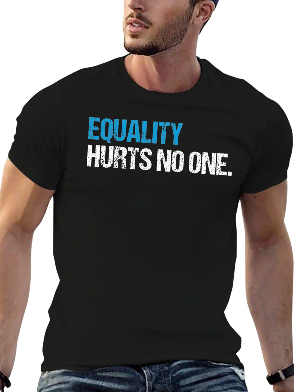 Equality Hurts No One Graphic Tee - Black
