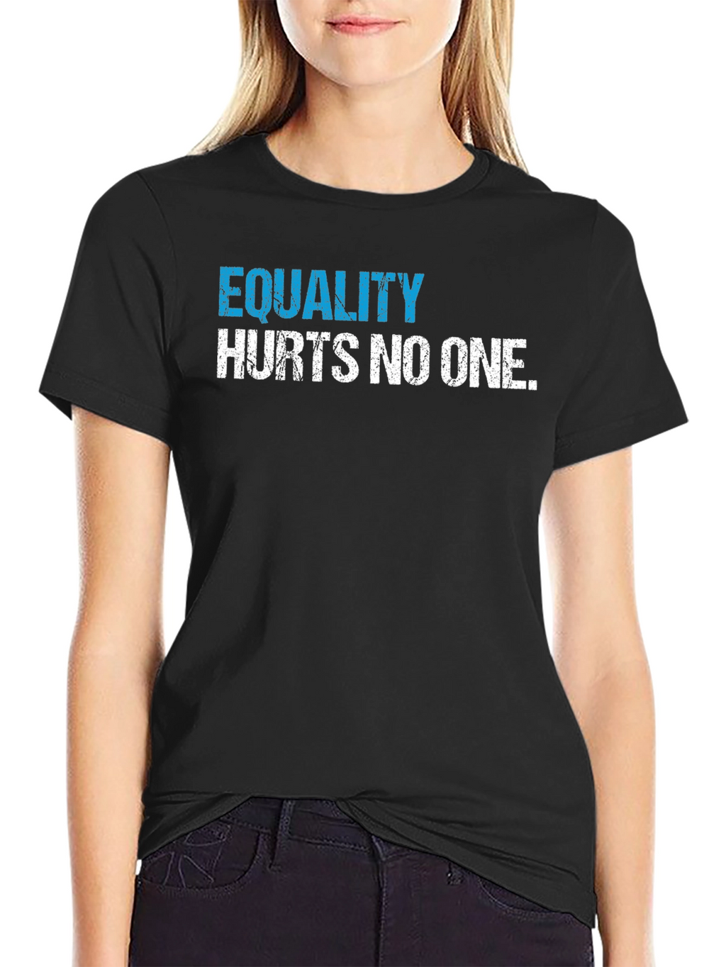 Equality Hurts No One Graphic Tee - Black