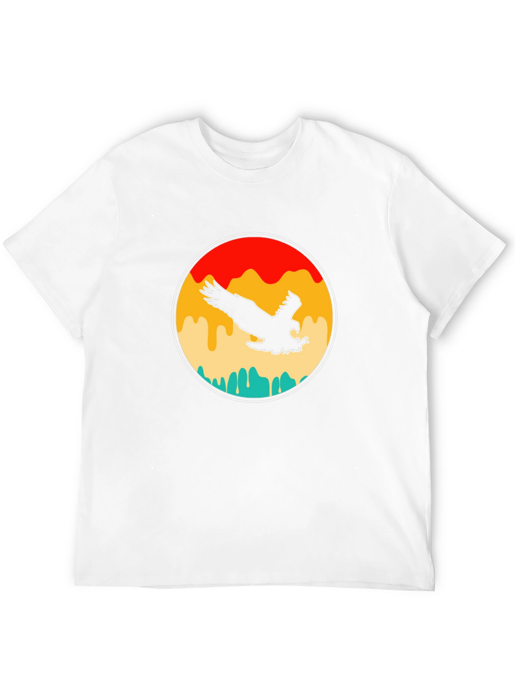 Retro Eagle Graphic T-Shirt - Black